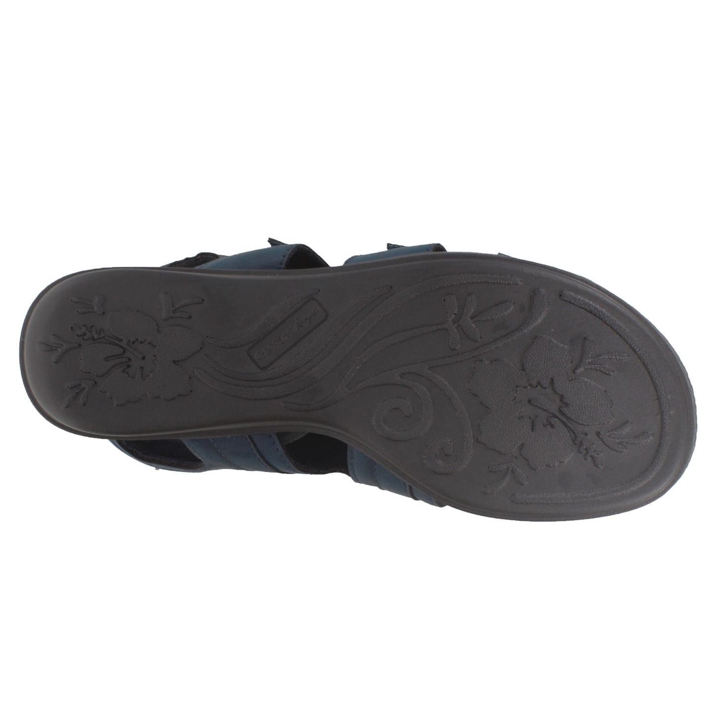 Peltz Shoes Women's Easy Street Rae Sandal NAVY 30-1490