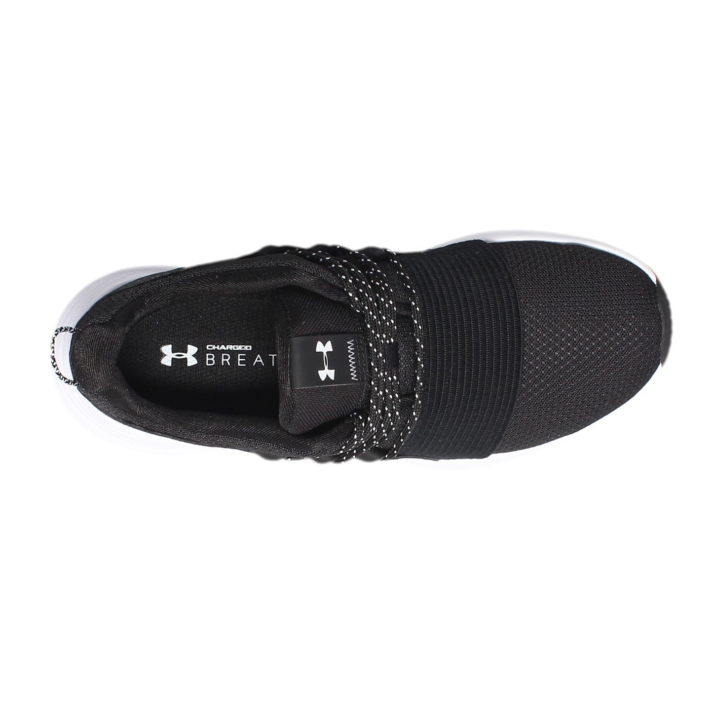 Peltz Shoes Women's Under Armour Charged Breathe Running Shoe BLACK 3022584-001