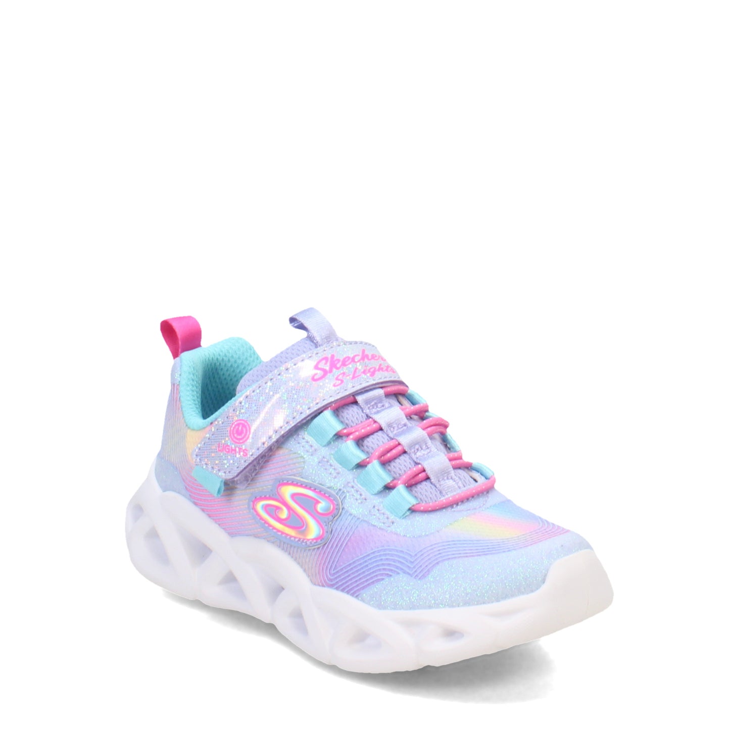 Peltz Shoes Girl's Skechers S Lights: Twisty Brights 2.0 Sneaker - Little Kid LAVENDER OMBRE 302339L-LVMT
