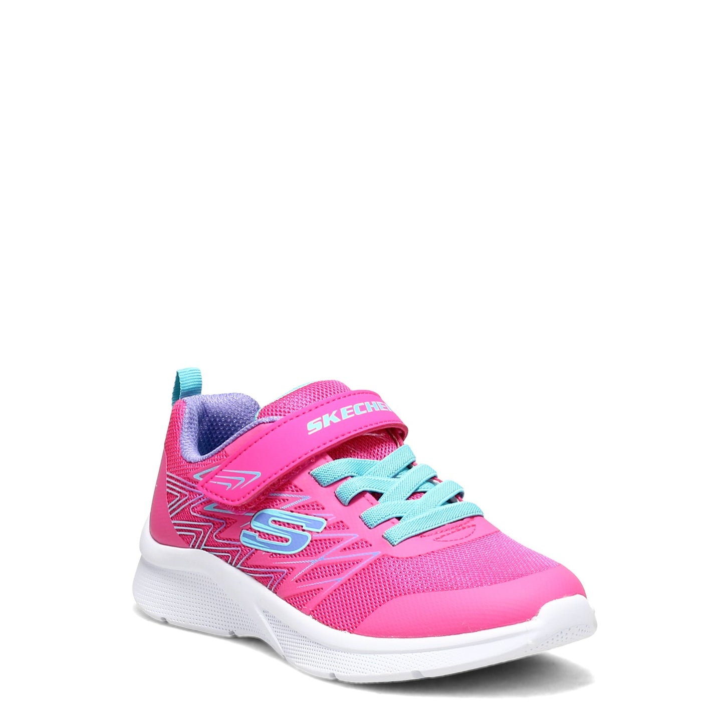 Peltz Shoes Girl's Skechers Microspec - Bold Delight Sneaker - Little Kid HOT PINK 302468L-HTPK