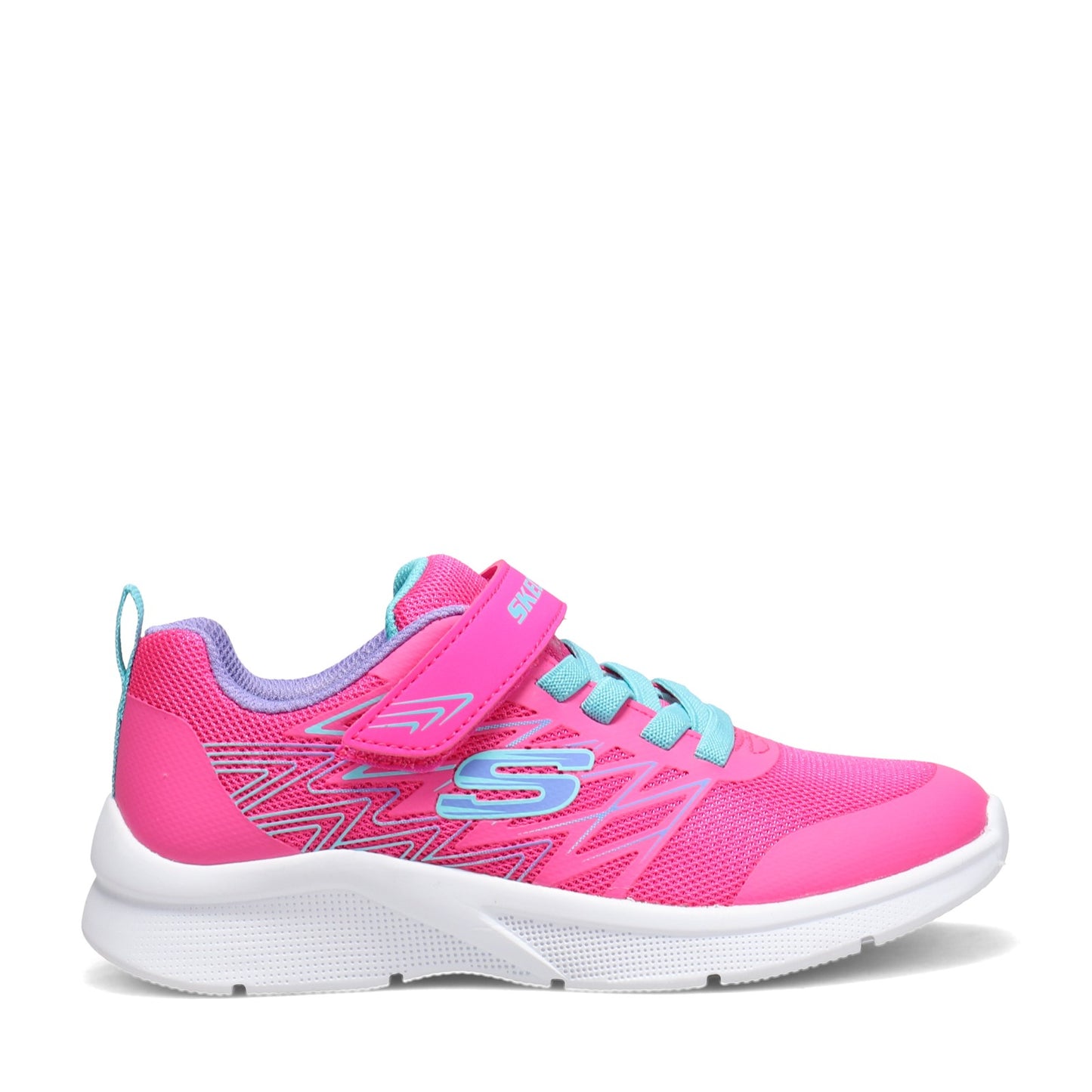 Peltz Shoes Girl's Skechers Microspec - Bold Delight Sneaker - Little Kid HOT PINK 302468L-HTPK