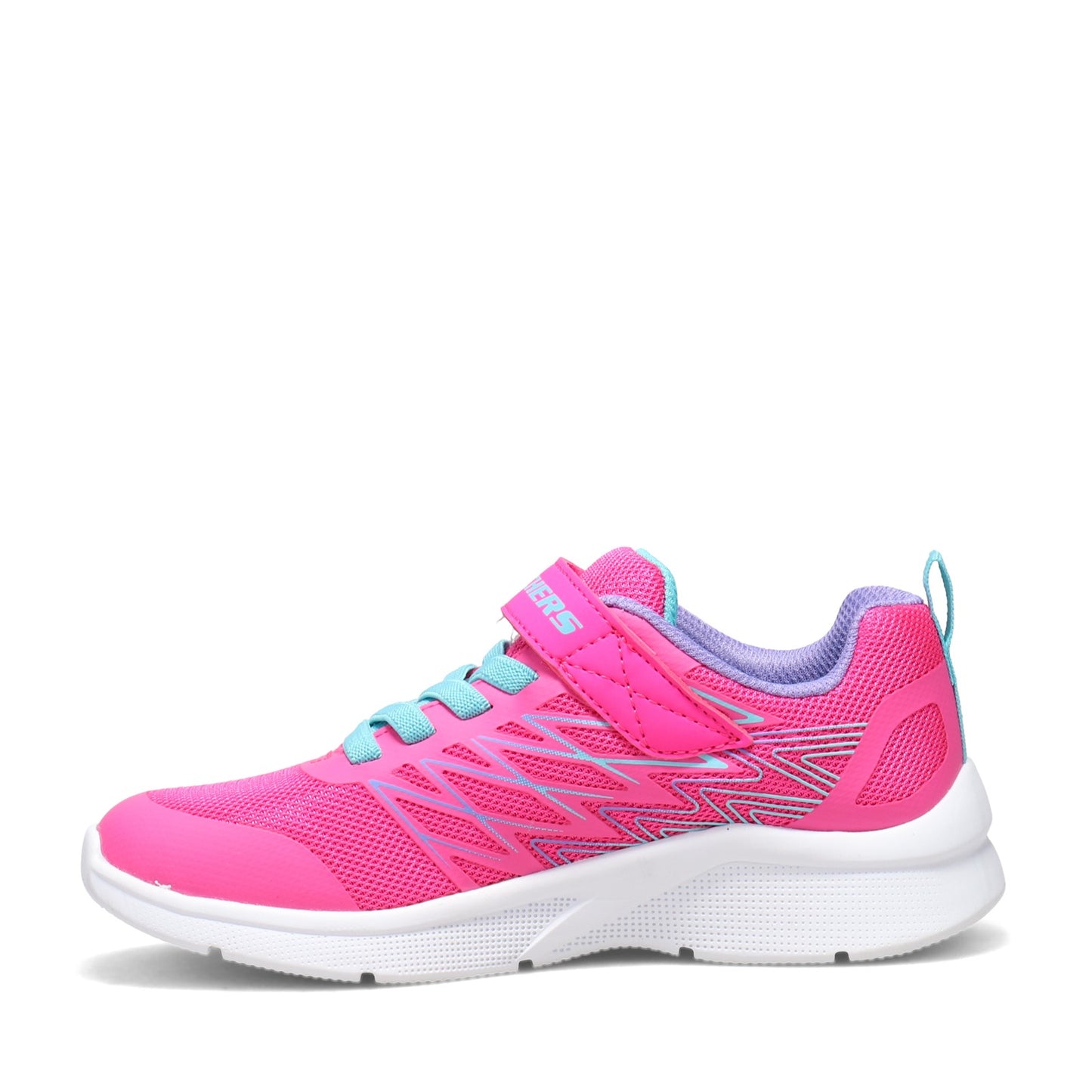 Peltz Shoes Girl's Skechers Microspec - Bold Delight Sneaker - Little Kid HOT PINK 302468L-HTPK