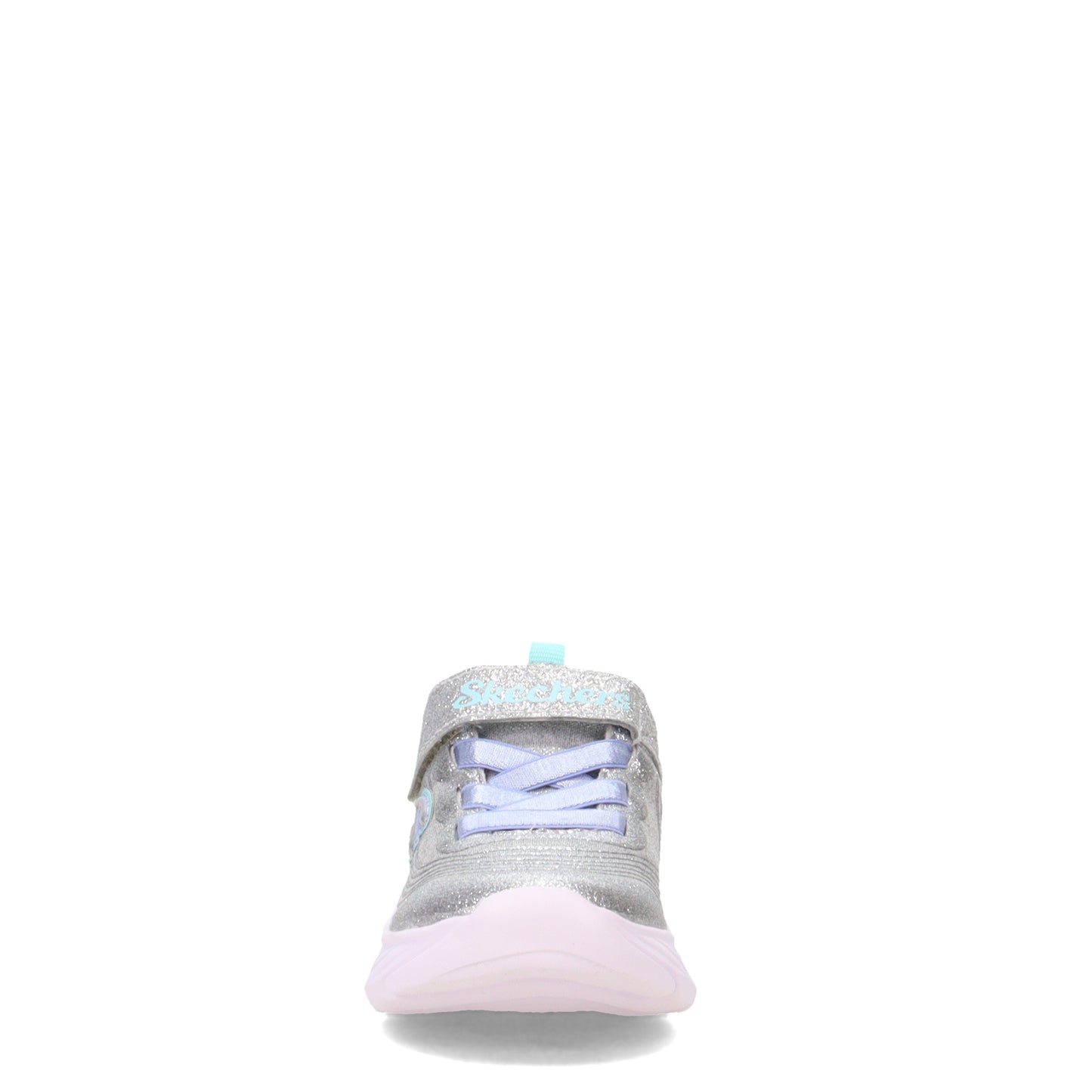 Peltz Shoes Girl's Skechers Dynamic Dash - Infinite Shimmer Sneaker - Toddler GREY 302480N-LTGY