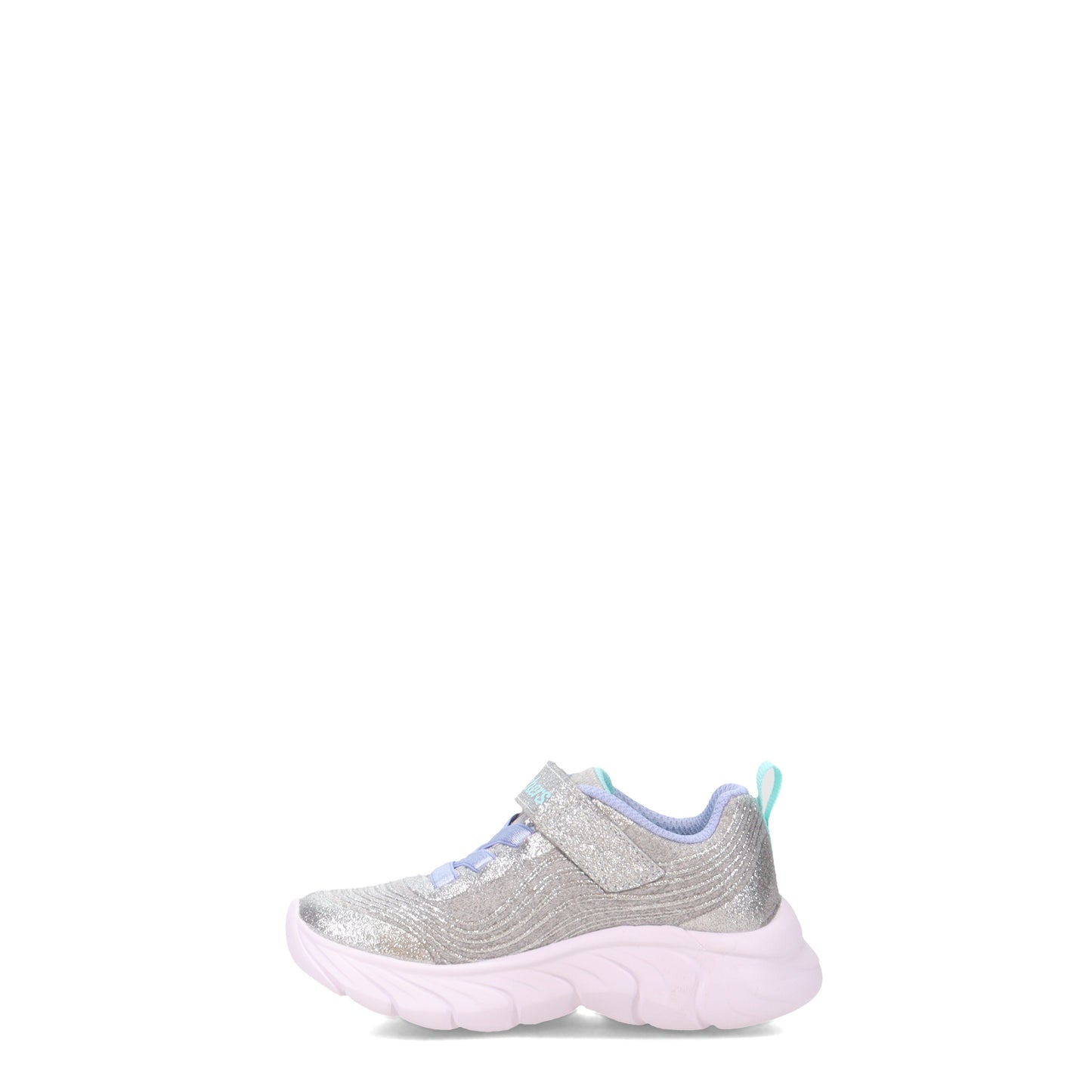 Peltz Shoes Girl's Skechers Dynamic Dash - Infinite Shimmer Sneaker - Toddler GREY 302480N-LTGY