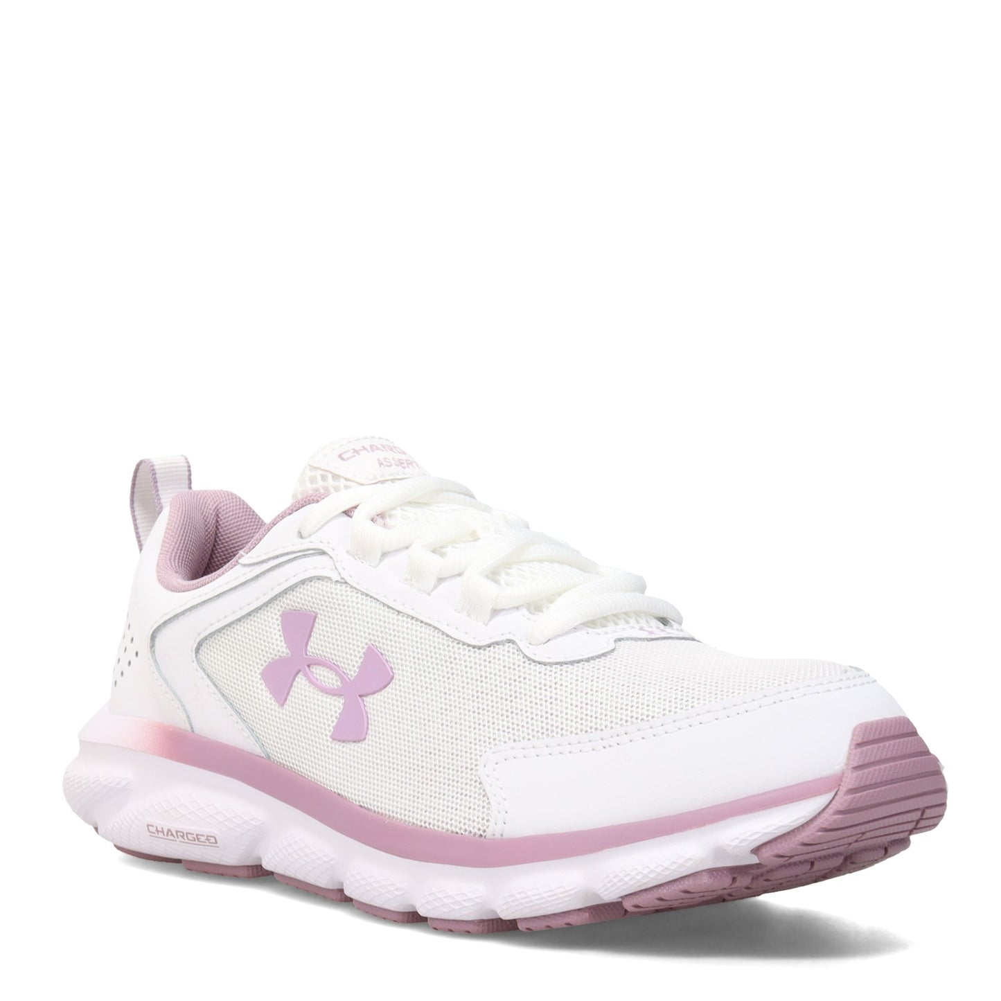 Peltz Shoes Women's Under Armour Charged Assert 9 Running Shoe - Wide Width WHITE 3024862-101