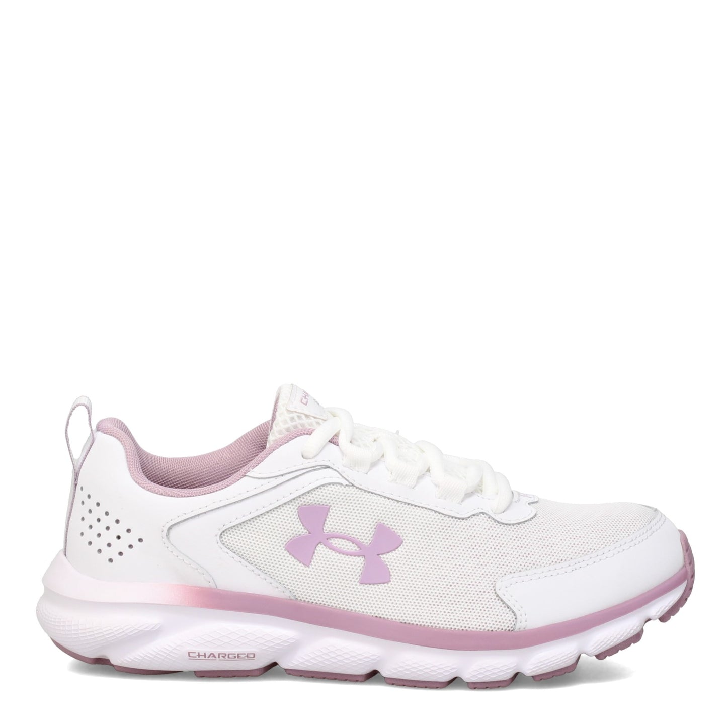 Peltz Shoes Women's Under Armour Charged Assert 9 Running Shoe - Wide Width WHITE 3024862-101