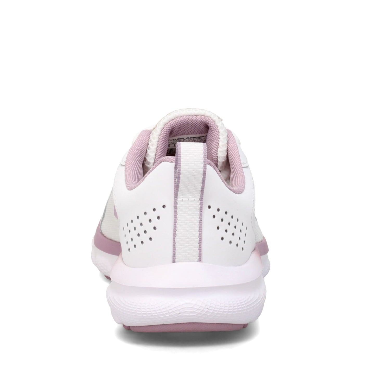 Peltz Shoes Women's Under Armour Charged Assert 9 Running Shoe - Wide Width WHITE 3024862-101