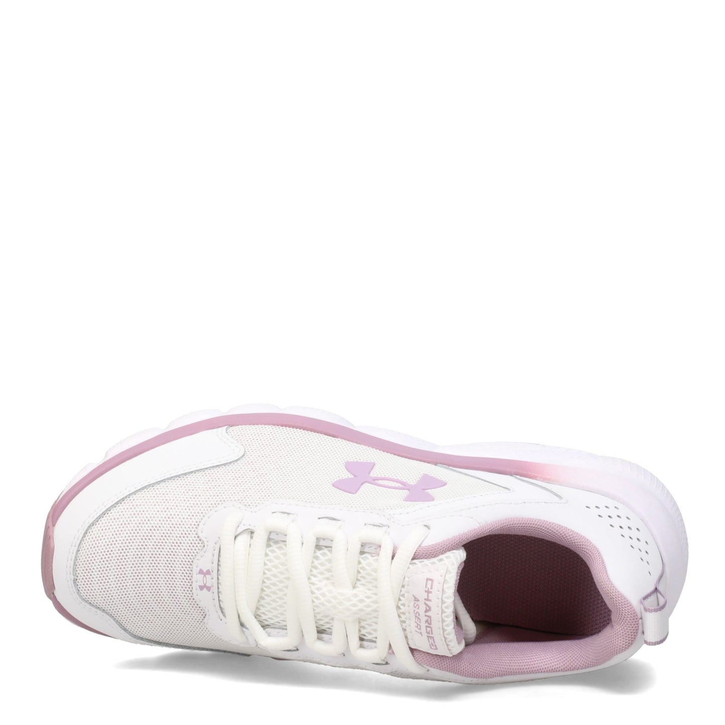 Peltz Shoes Women's Under Armour Charged Assert 9 Running Shoe - Wide Width WHITE 3024862-101