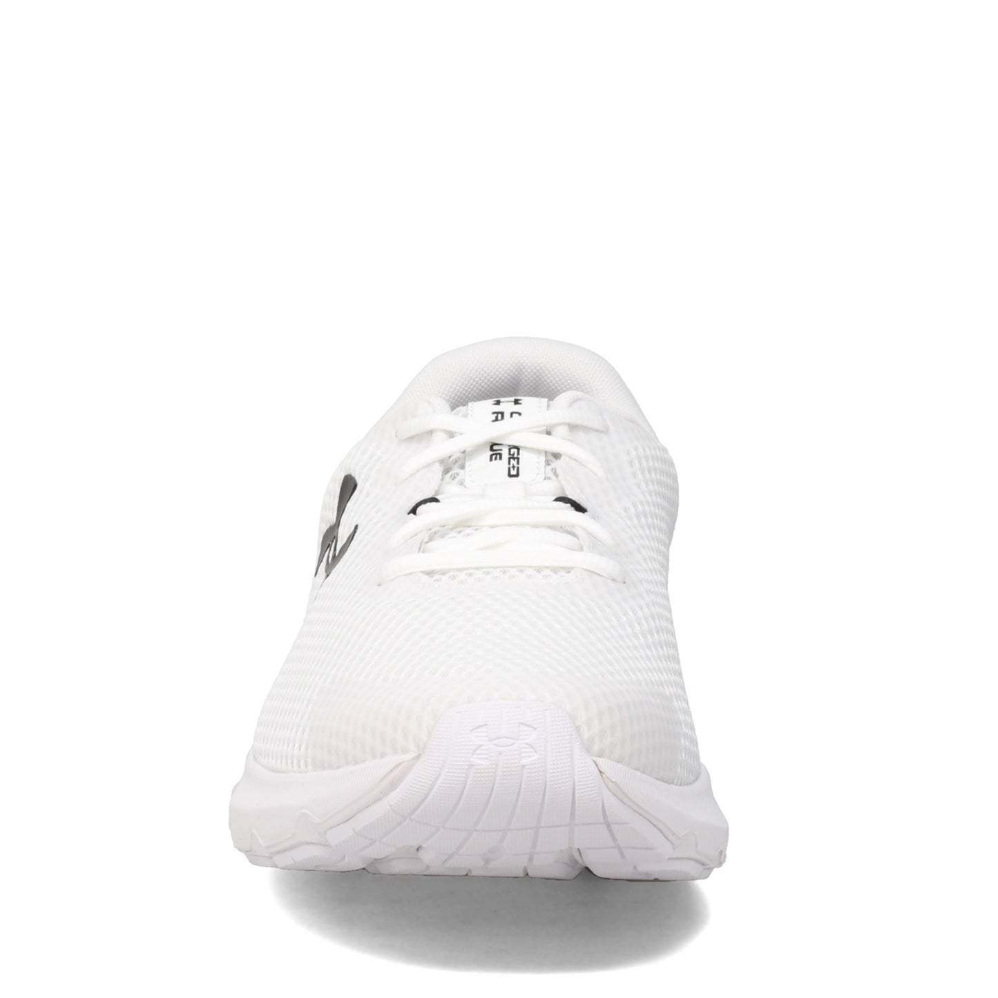Peltz Shoes Men's Under Armour Charged Rogue 3 Running Shoe WHITE BLACK 3024877-104