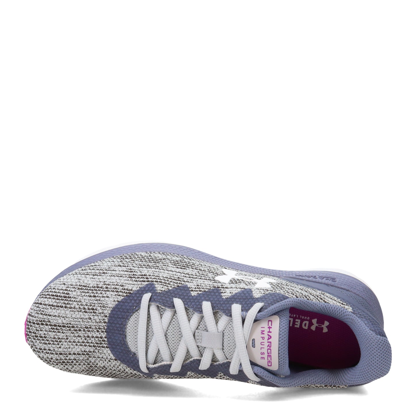 Peltz Shoes Women's Under Armour Charged Impulse 2 Knit Running Shoe GRAY 3024886-109