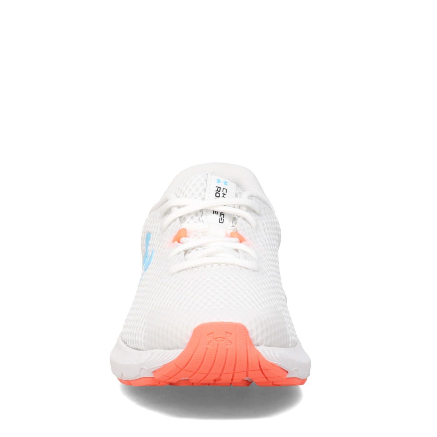 Peltz Shoes Women's Under Armour Charged Rogue 3 Running Shoe WHITE BLUE 3024888-101