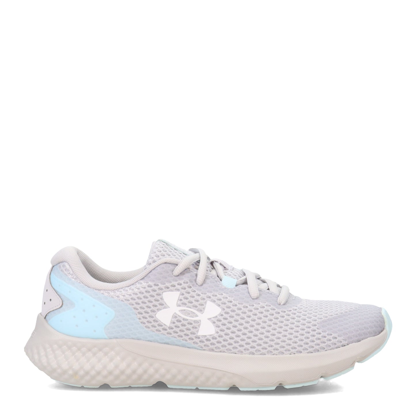 Peltz Shoes Women's Under Armour Charged Rogue 3 Running Shoe HALO GRAY 3024888-108