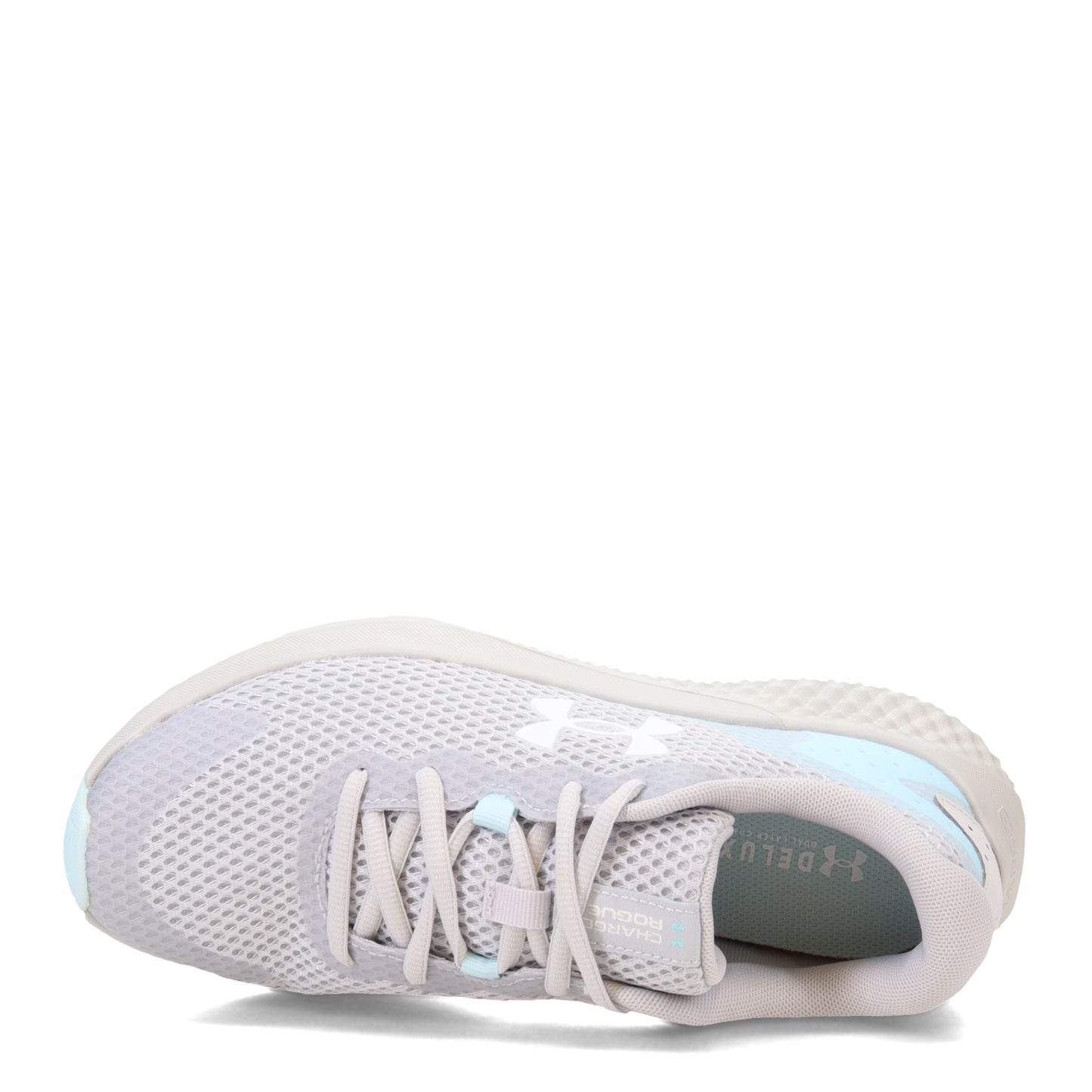 Peltz Shoes Women's Under Armour Charged Rogue 3 Running Shoe HALO GRAY 3024888-108