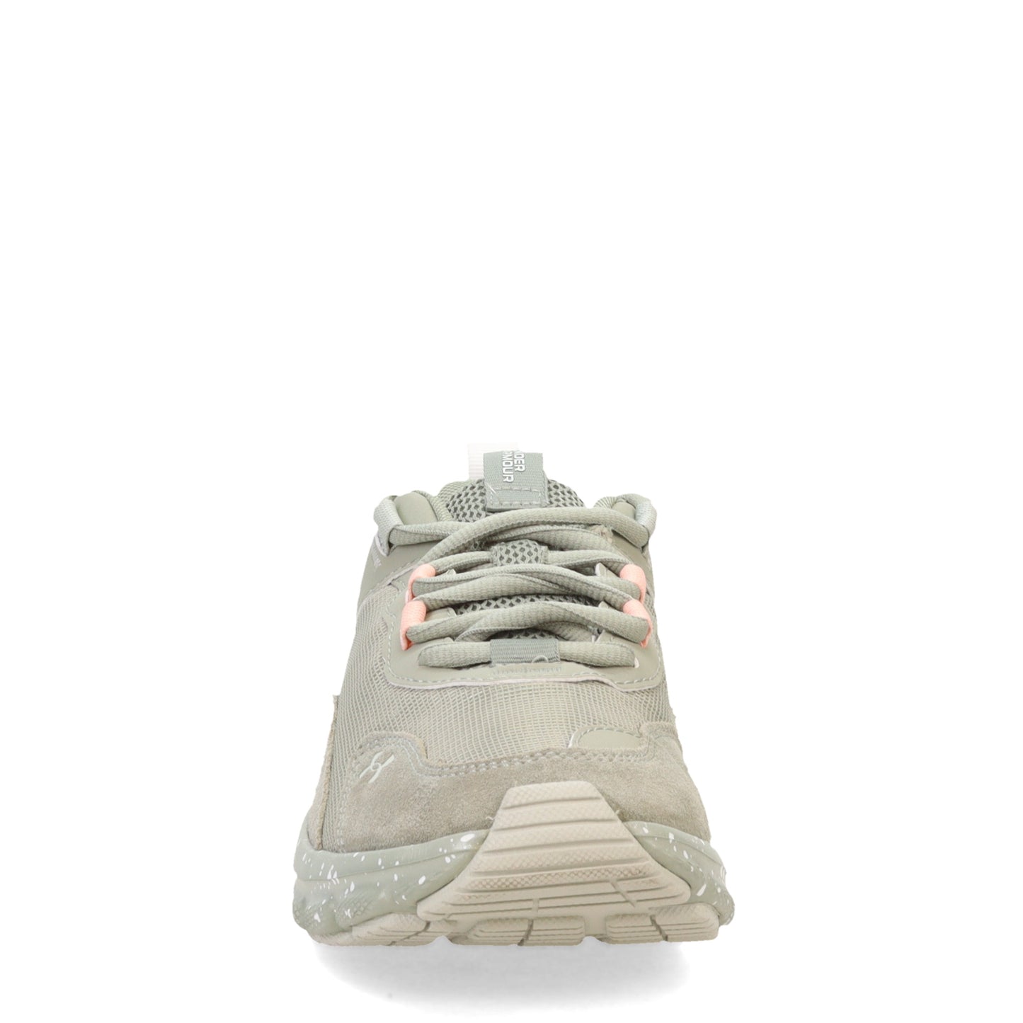 Peltz Shoes Women's Under Armour Charged Verssert Running Shoe Grove Green/Pink Fizz/White 3025751-301