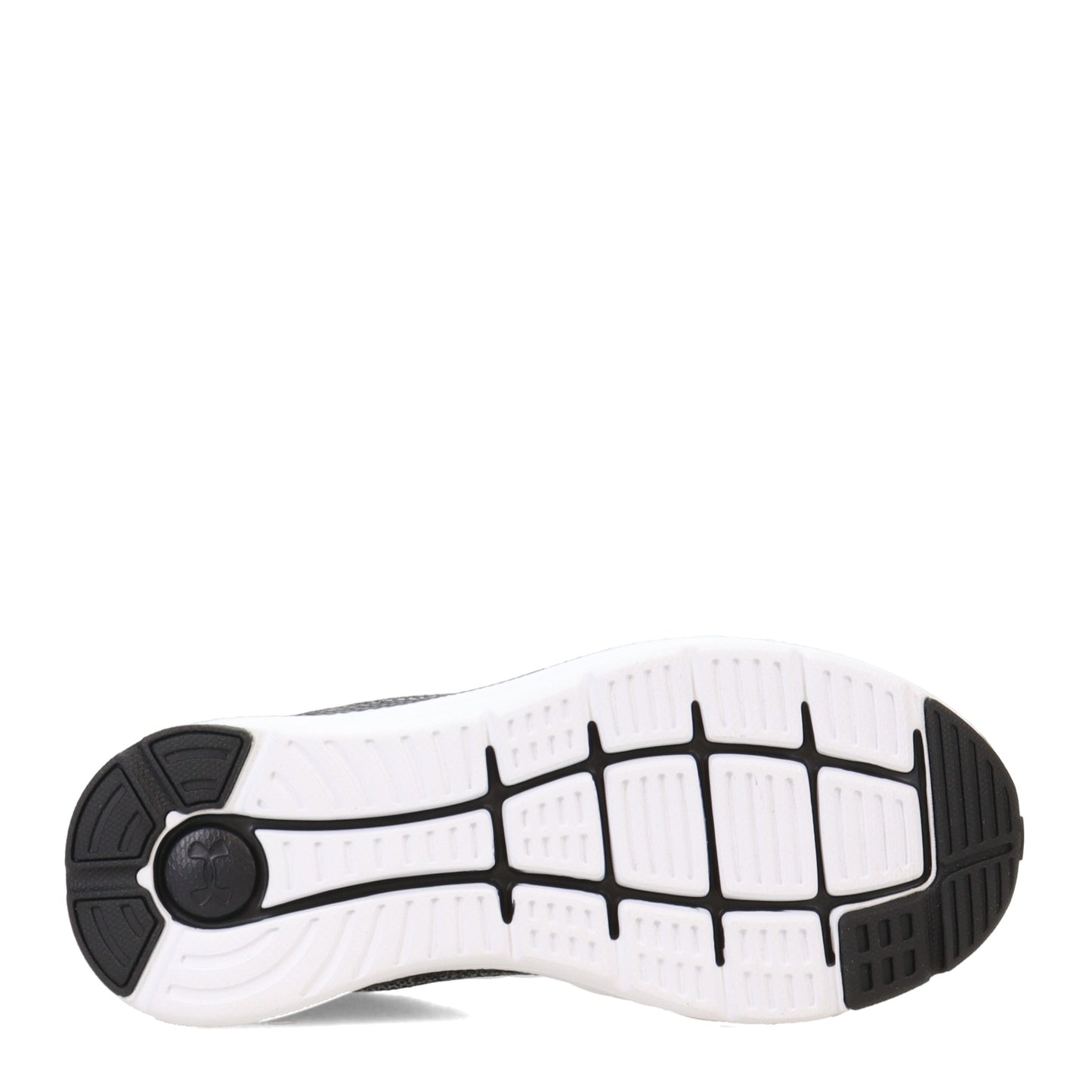 Peltz Shoes Women's Under Armour Impulse 2 Knit Running Shoe BLACK/BLACK/IRIDESCENT 3025793-002