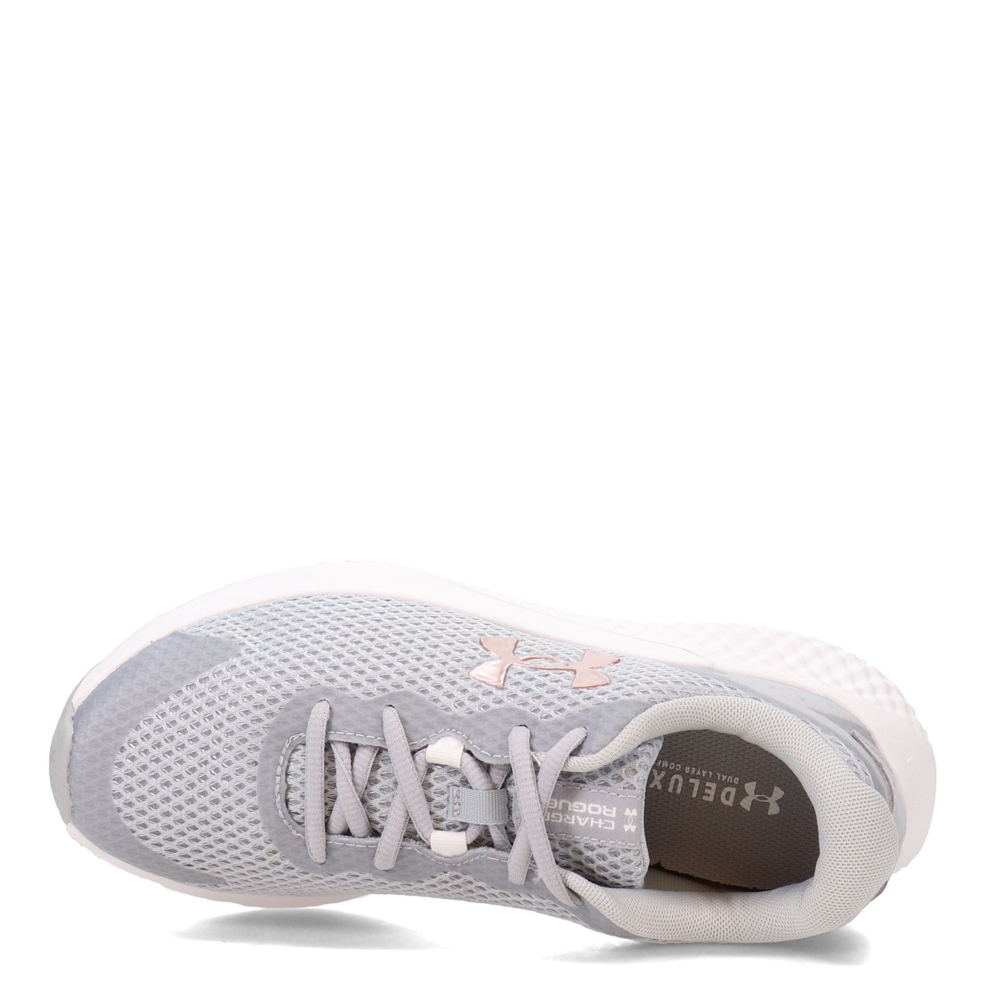 Peltz Shoes Women's Under Armour Charged Rogue 3 Running Shoe GREY MULTI 3025858-101