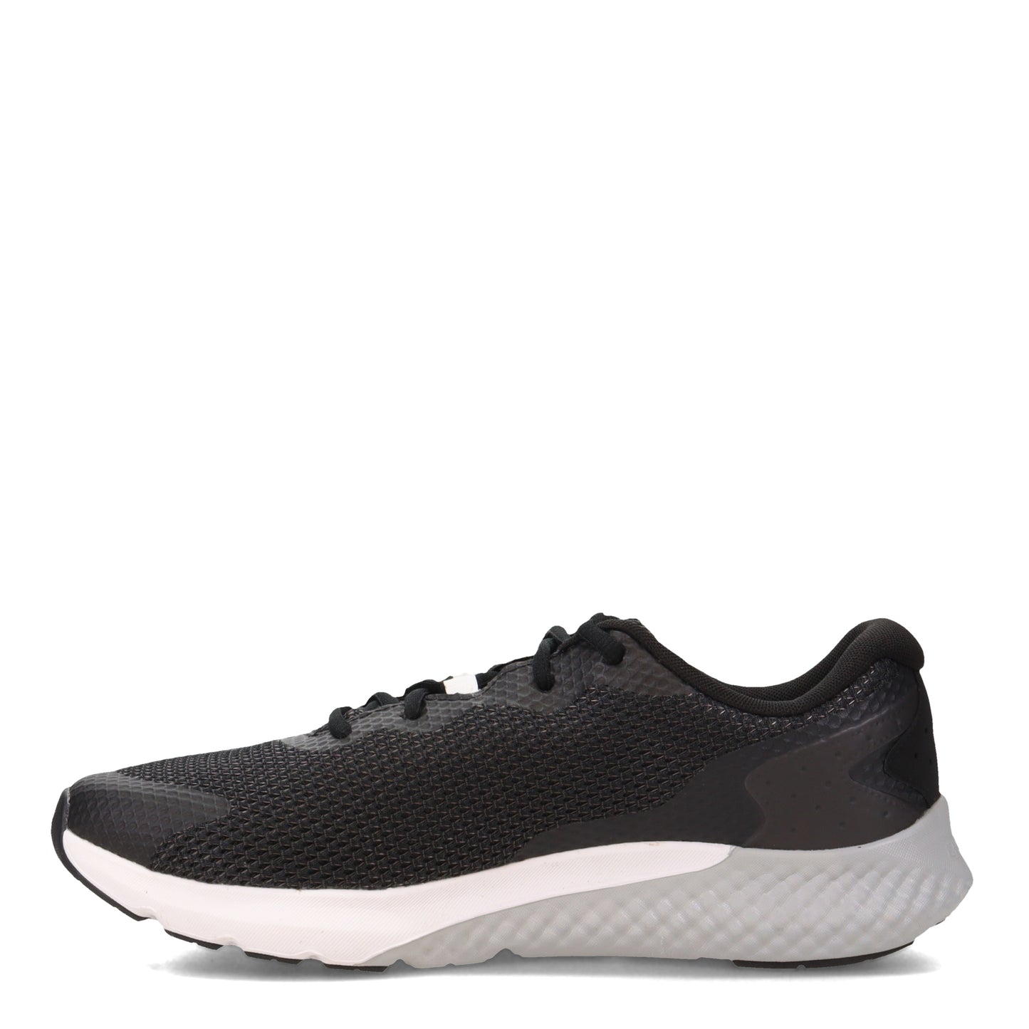 Peltz Shoes Men's Under Armour Charged Rogue 3 Running Shoe - Wide Width BLACK GREY 3026020-002
