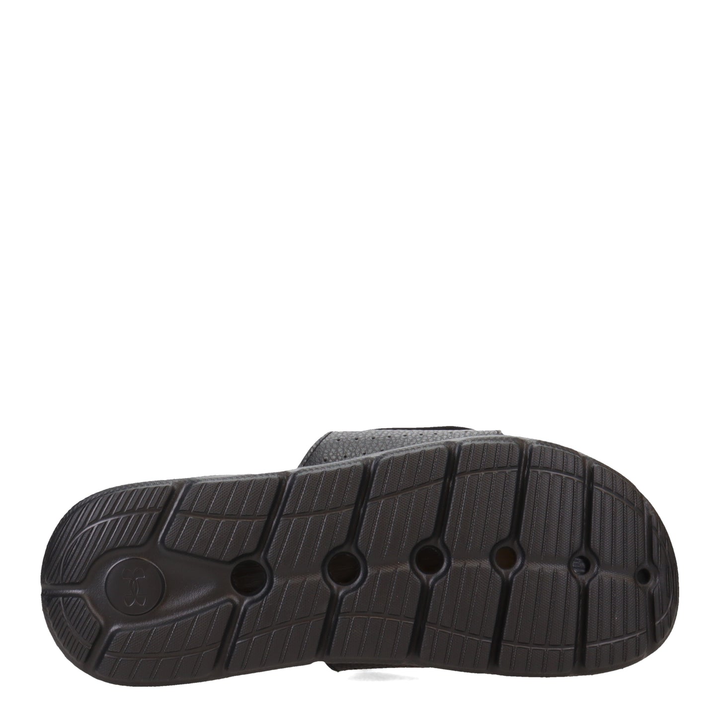Peltz Shoes Men's Under Armour Ignite 7 Slide Sandal Black/White 3026023-001
