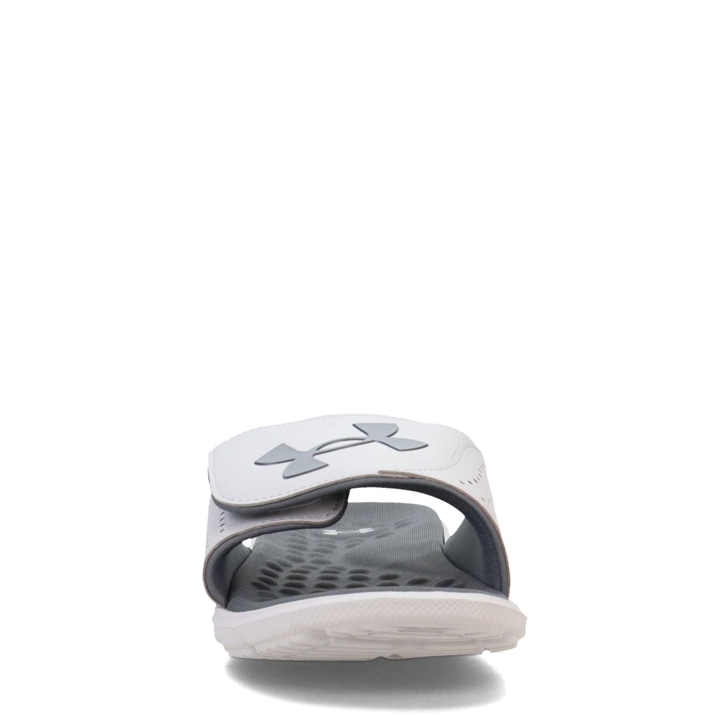Peltz Shoes Men's Under Armour Ignite 7 Slide Sandal MOD GRAY/ MOD GRAY/ PITCH GRAY 3026023-101