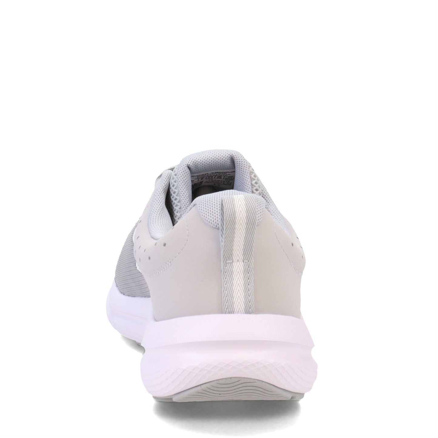 Peltz Shoes Men's Under Armour Charged Assert 10 Running Shoe - Extra Wide Width GREY WHITE 3026176-100