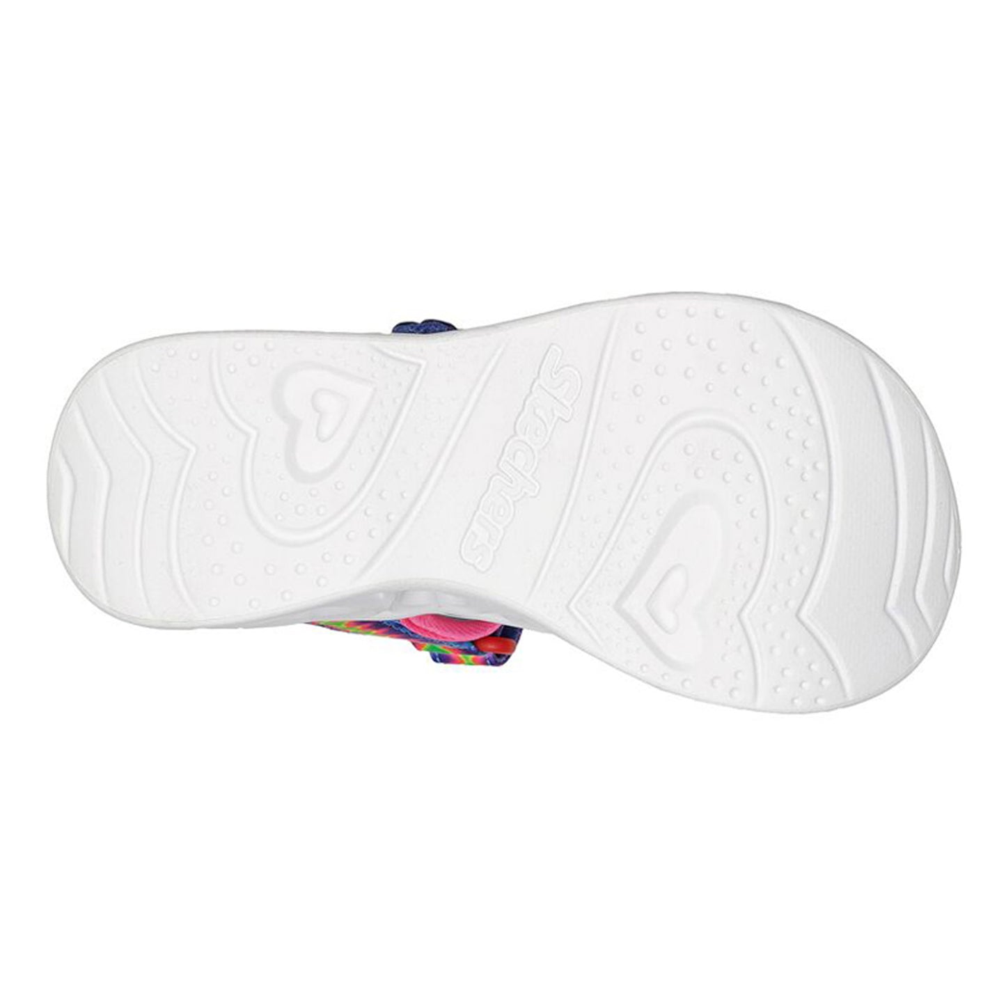 Peltz Shoes Girl's Skechers Heart Lights - Miss Vibrant Sandal - Little Kid MULTI FABRIC 302675L-MLT