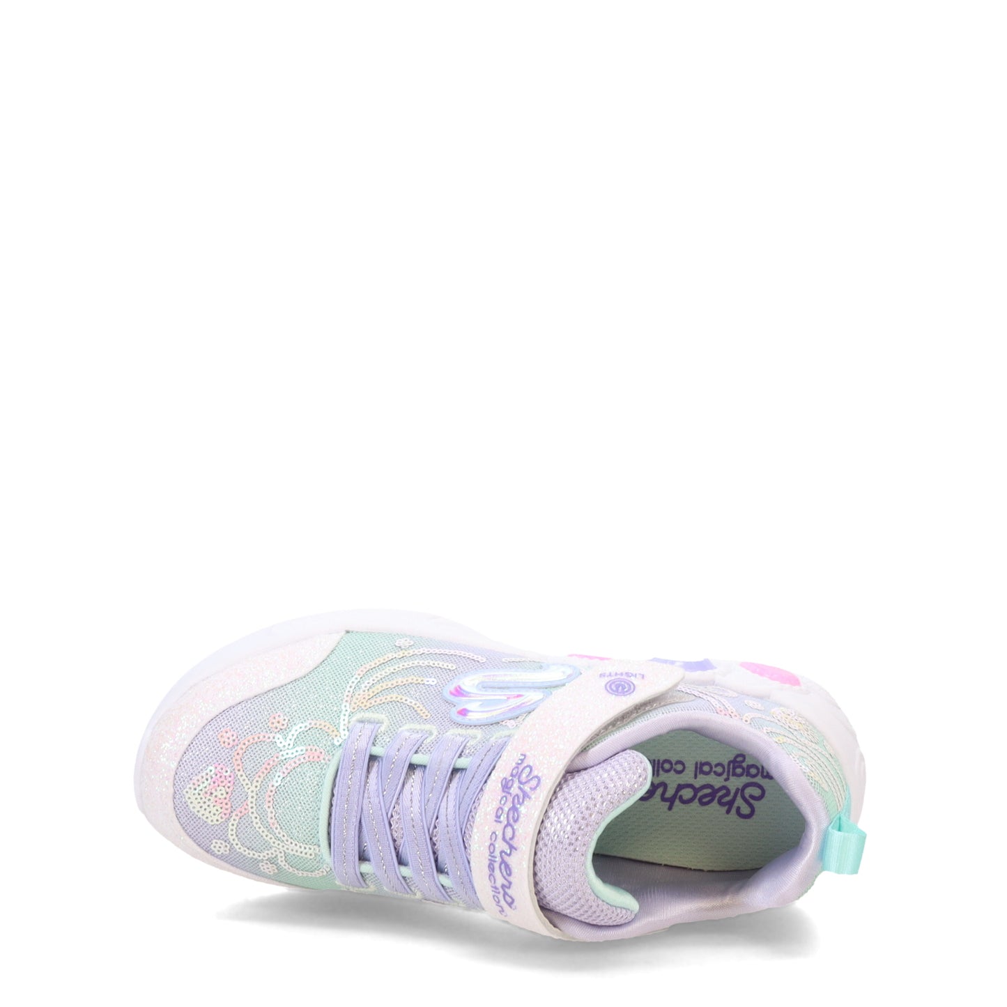 Peltz Shoes Girl's Skechers Princess Wishes Sneaker – Little Kid Lavender Multi 302686L-LVMT