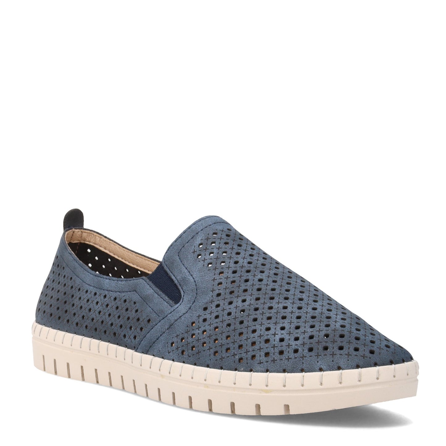 Peltz Shoes Women's Easy Street Fresh Slip-On NAVY 31-2780