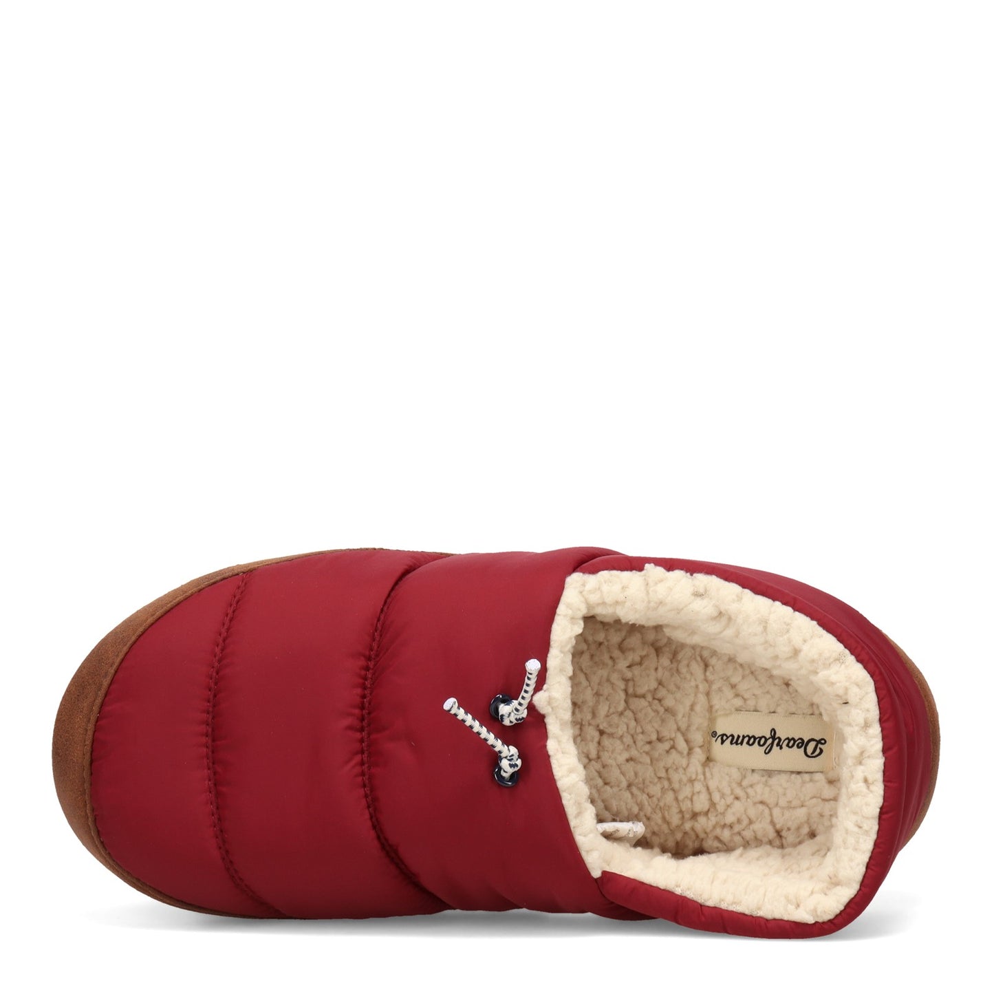Peltz Shoes Women's Dearfoams Cedar Nylon Sleeping Bag Closed Back Slipper CABERNET 31071-10604