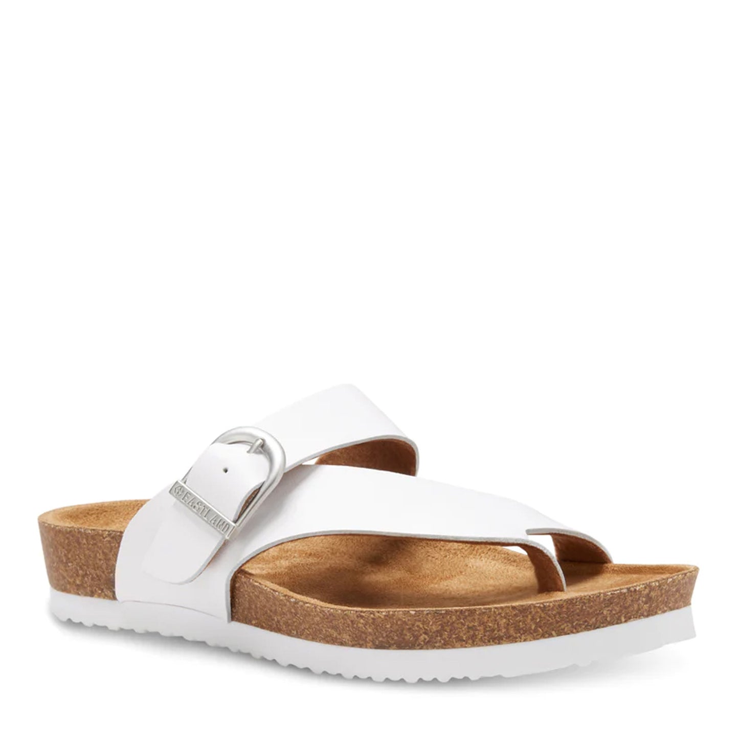 Peltz Shoes Women's Eastland Shauna Sandal WHITE 3402-13