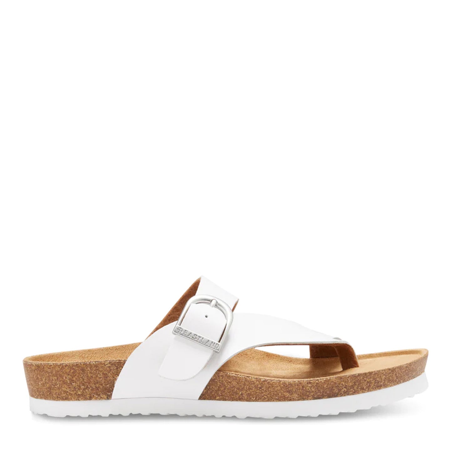 Peltz Shoes Women's Eastland Shauna Sandal WHITE 3402-13