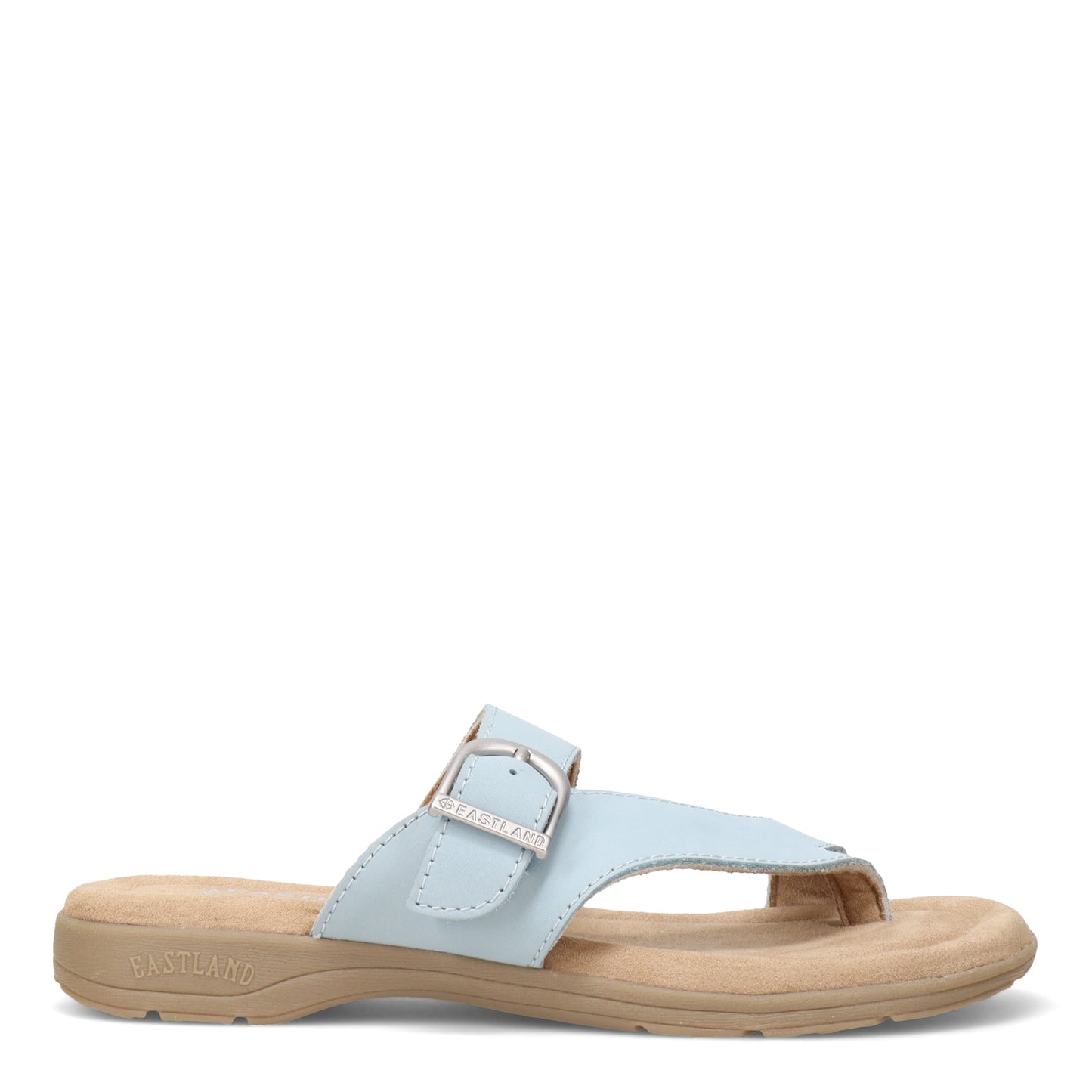 Peltz Shoes Women's Eastland Tahiti Sandal BLUE NUBUCK 3437-23