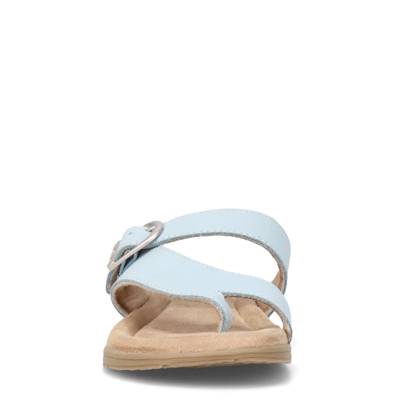 Peltz Shoes Women's Eastland Tahiti Sandal BLUE NUBUCK 3437-23