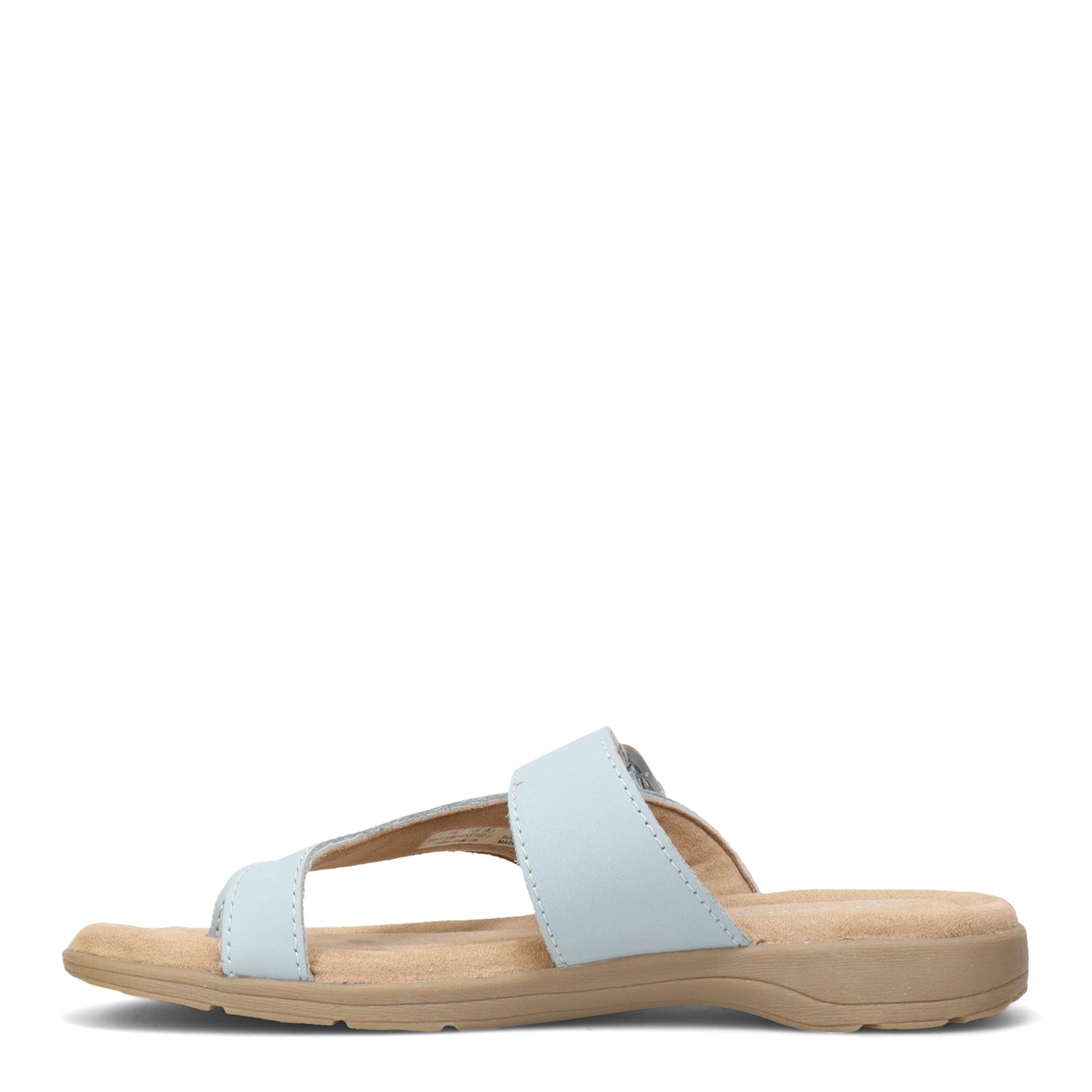Peltz Shoes Women's Eastland Tahiti Sandal BLUE NUBUCK 3437-23