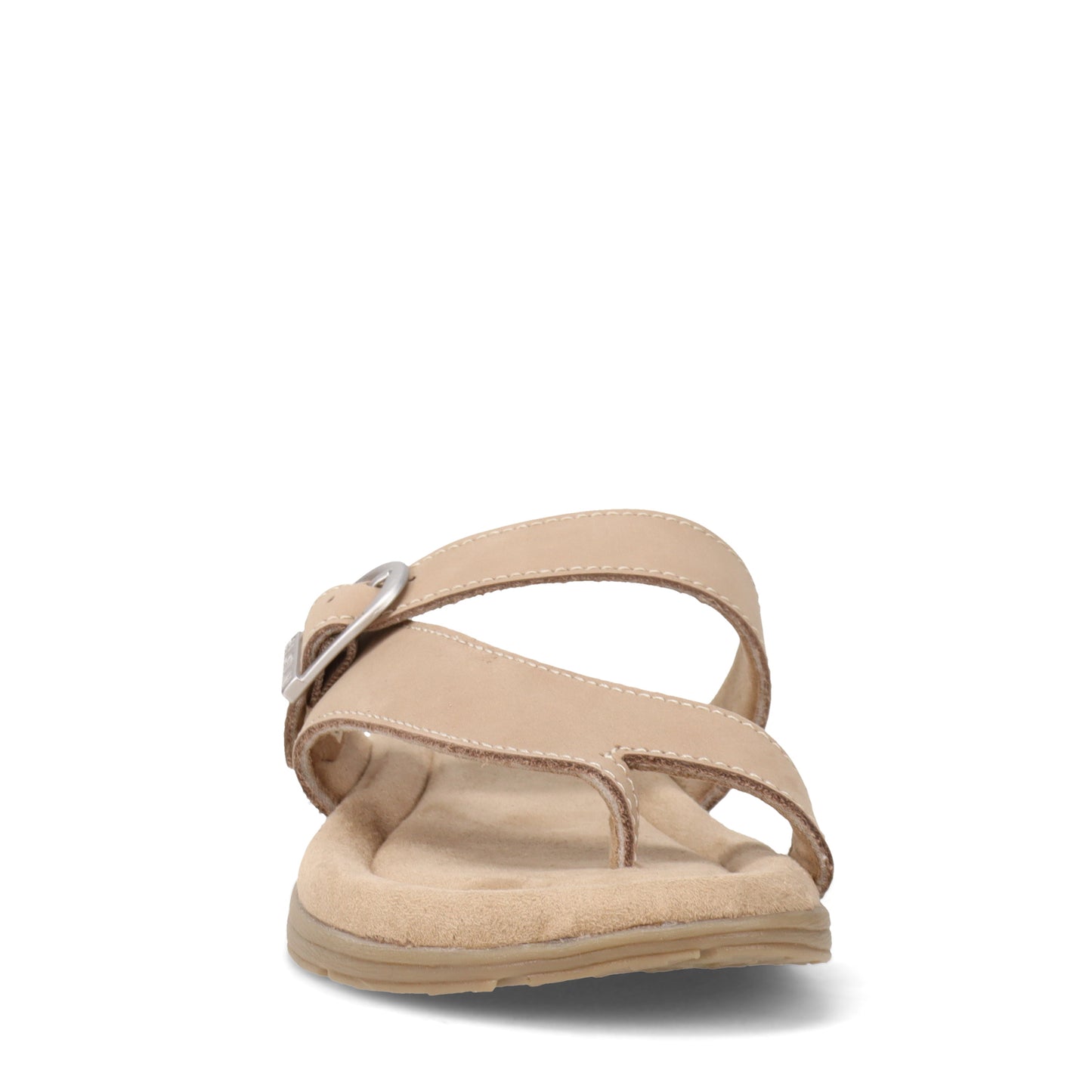 Peltz Shoes Women's Eastland Tahiti Sandal GREY NUBUCK 3437-64