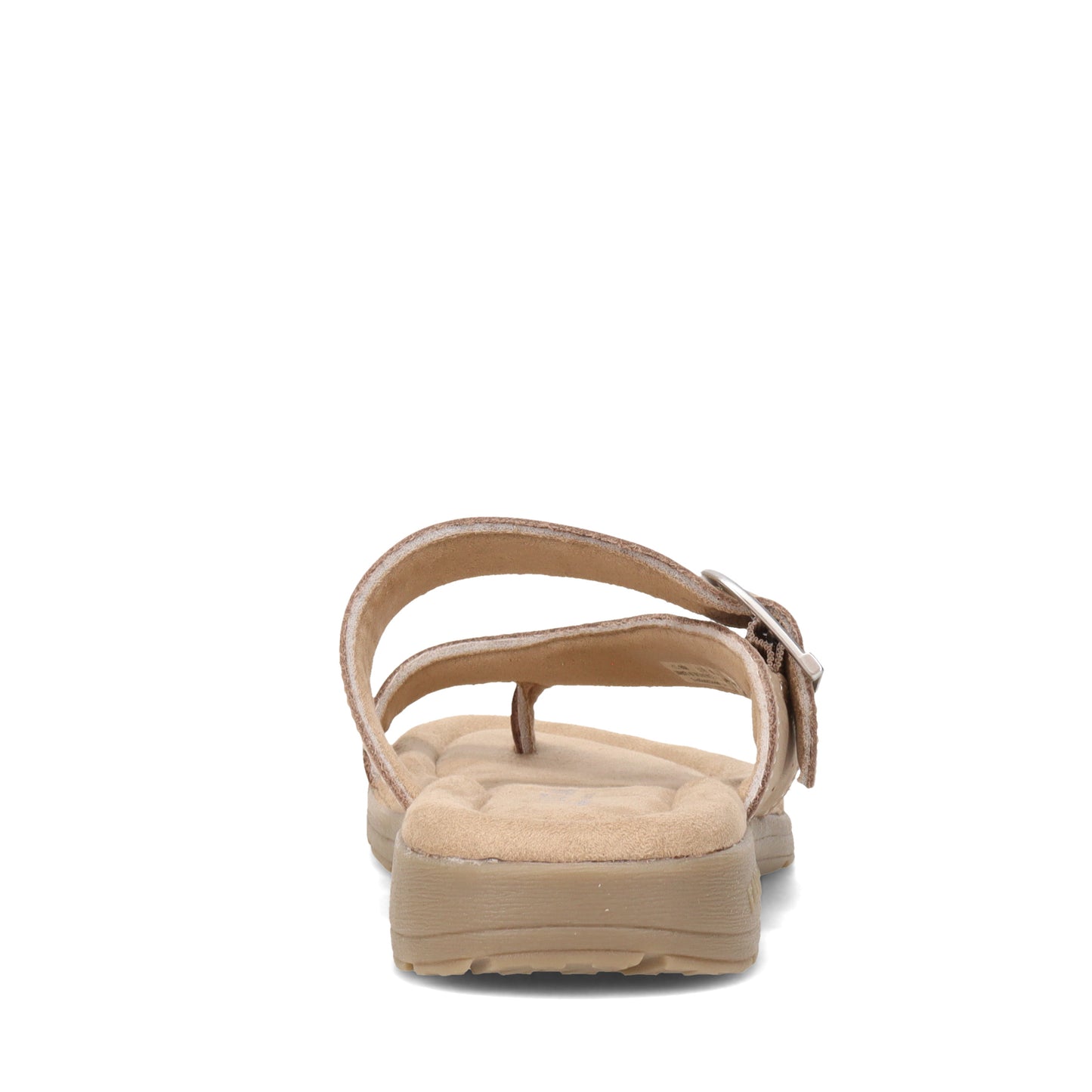 Peltz Shoes Women's Eastland Tahiti Sandal GREY NUBUCK 3437-64