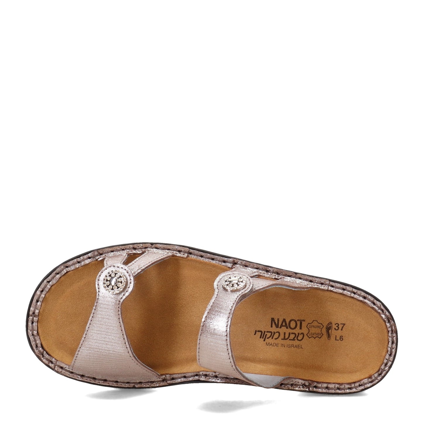Peltz Shoes Women's Naot Triton Sandal SILVER 35130-B33