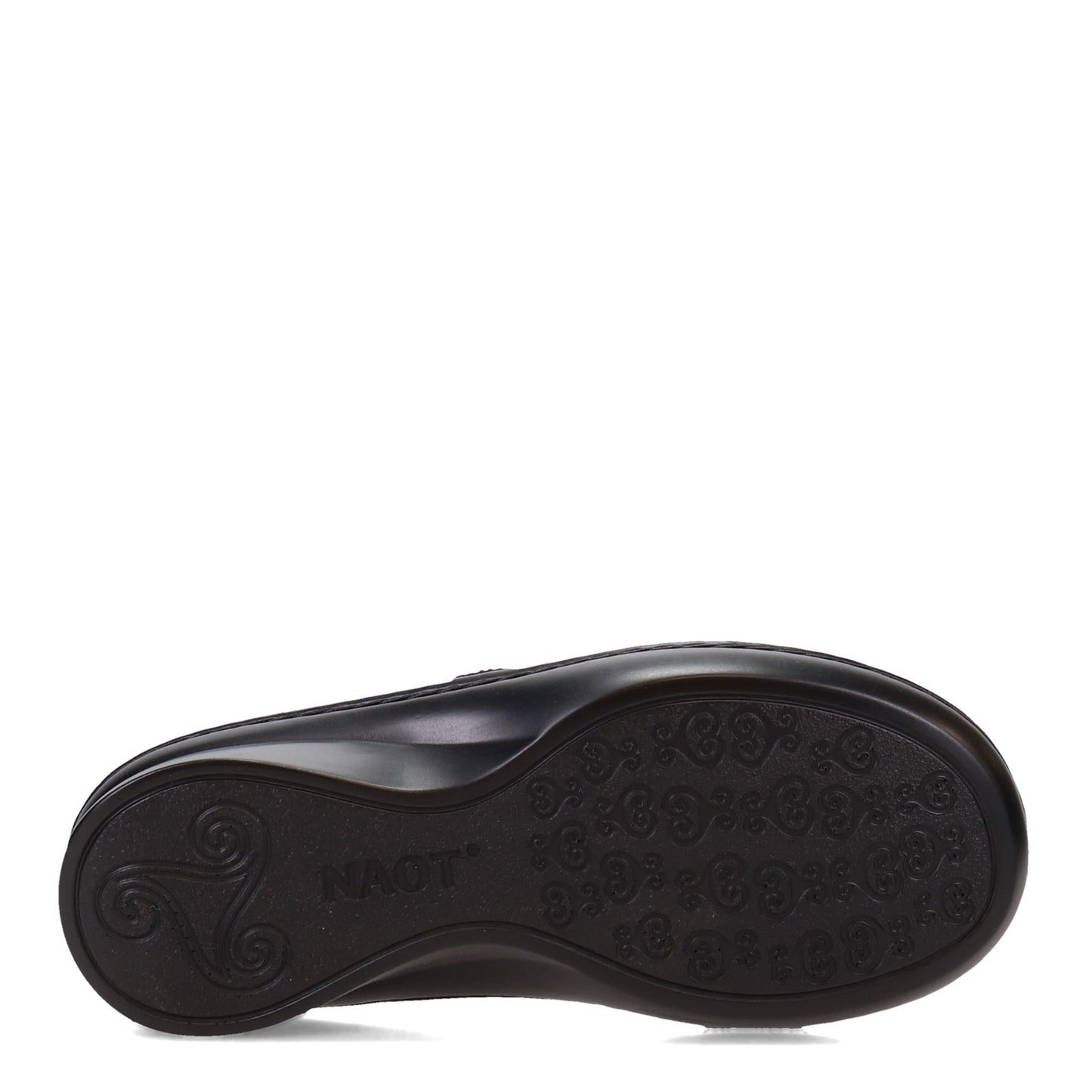 Peltz Shoes Women's Naot Triton Sandal BLACK SHINY 35130-B76