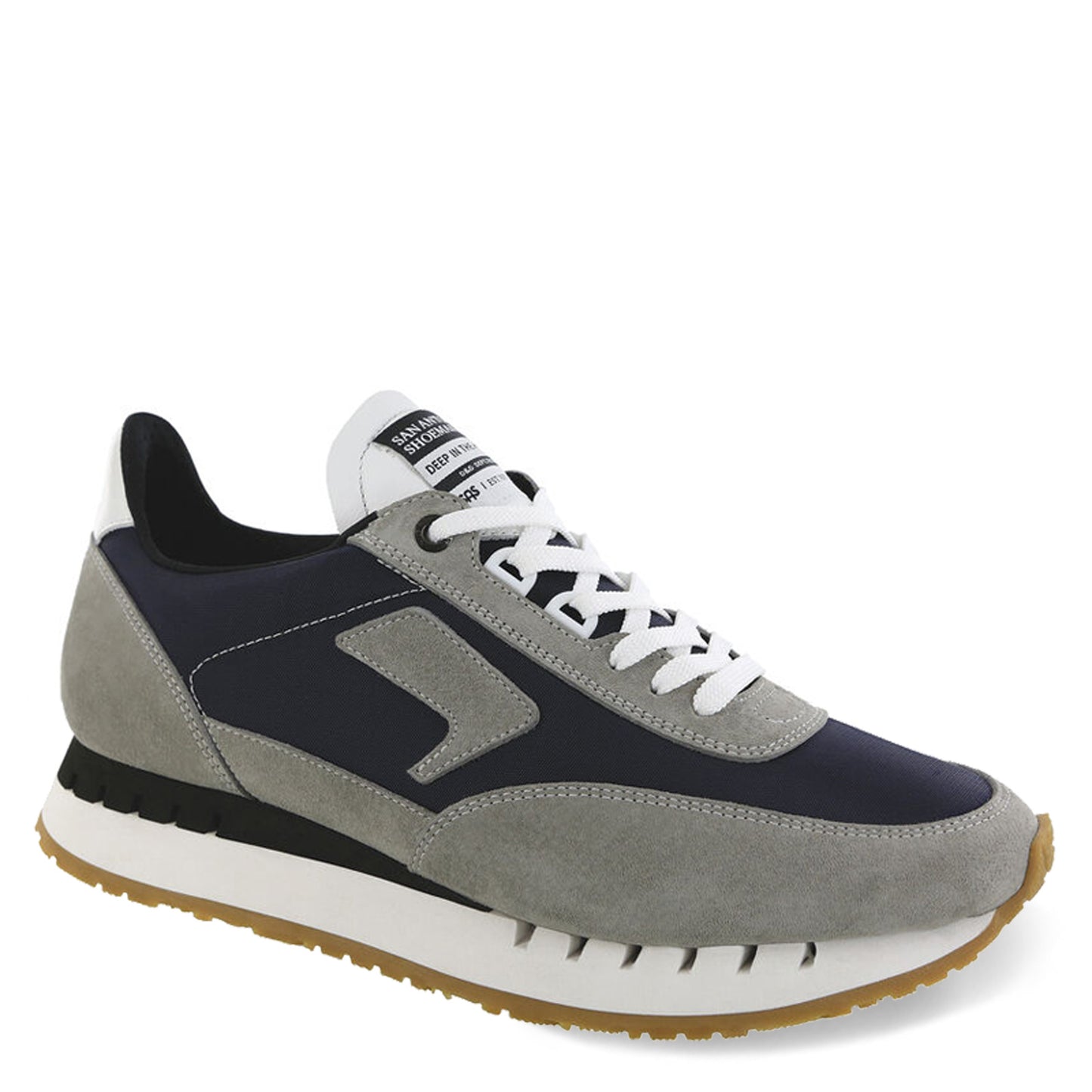 Peltz Shoes Men's SAS 7eventy6ix Sneaker Stone Blue 3796-932