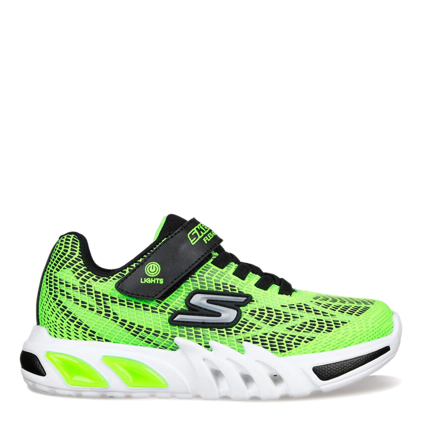Peltz Shoes Boy's Skechers Flex-Glow Elite - Vorlo Sneaker - Little Kid LIME 400137L-LMBK