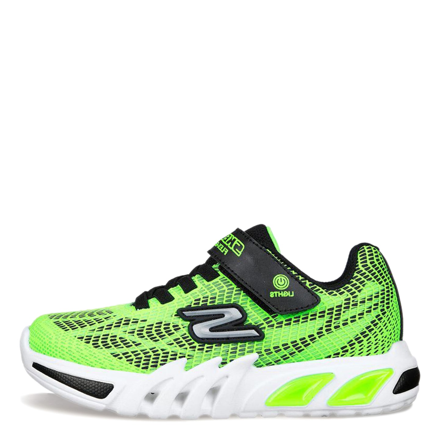 Peltz Shoes Boy's Skechers Flex-Glow Elite - Vorlo Sneaker - Little Kid LIME 400137L-LMBK