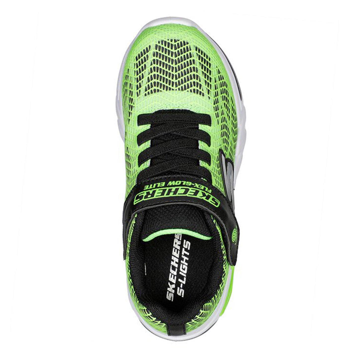 Peltz Shoes Boy's Skechers Flex-Glow Elite - Vorlo Sneaker - Little Kid LIME 400137L-LMBK