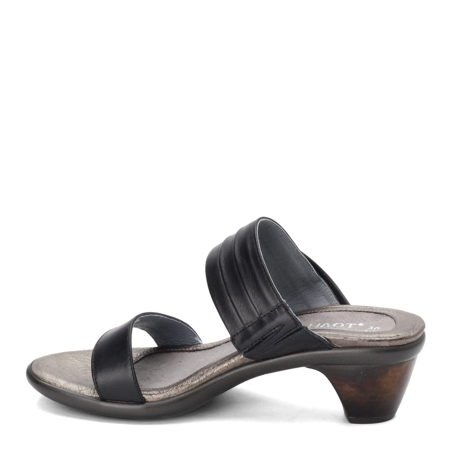 Peltz Shoes Women's Naot Isis Sandal JET BLACK 40016-277