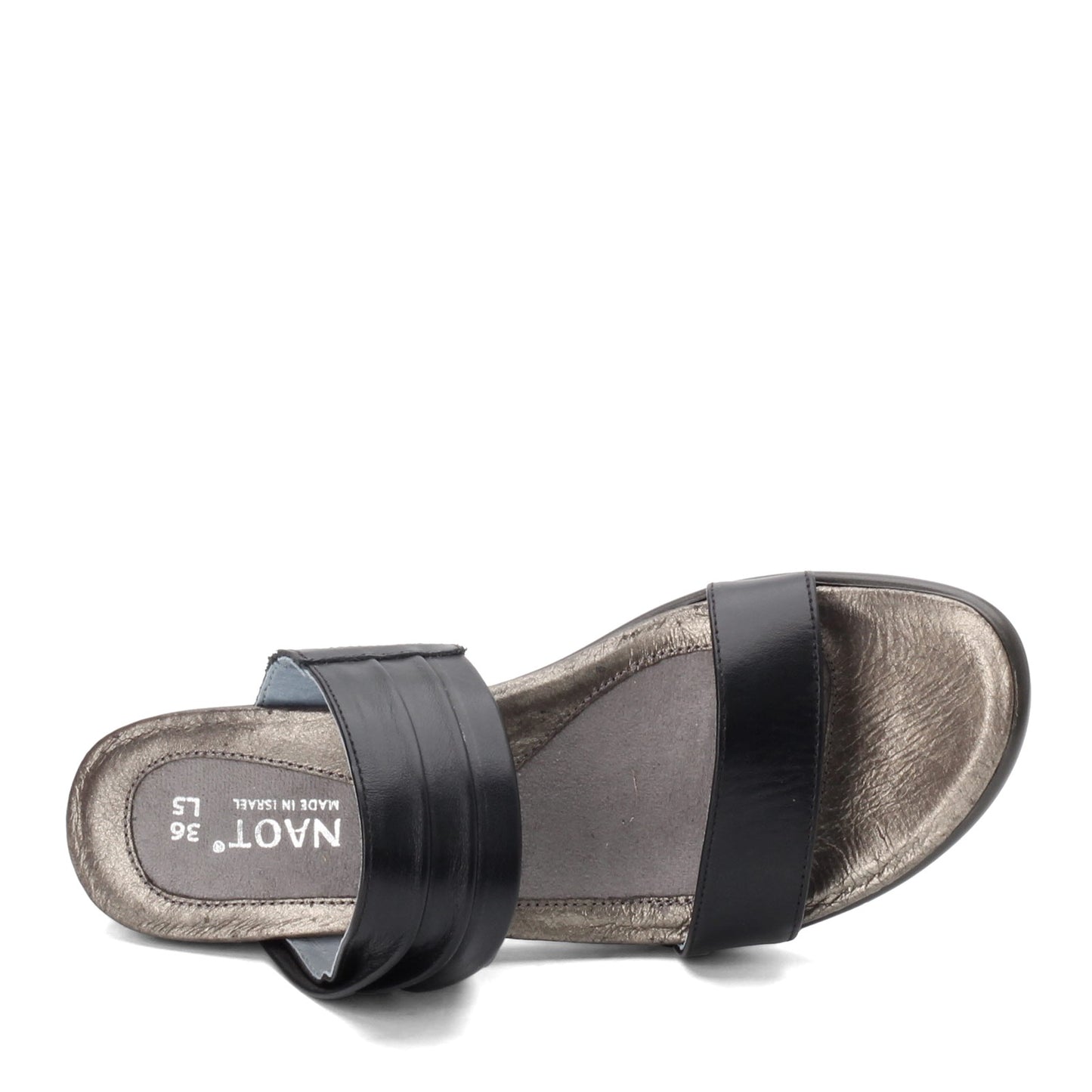 Peltz Shoes Women's Naot Isis Sandal JET BLACK 40016-277