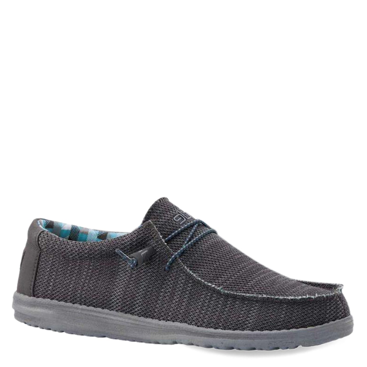 Peltz Shoes Men's Hey Dude Wally Sox Slip-On Charcoal 40019-025