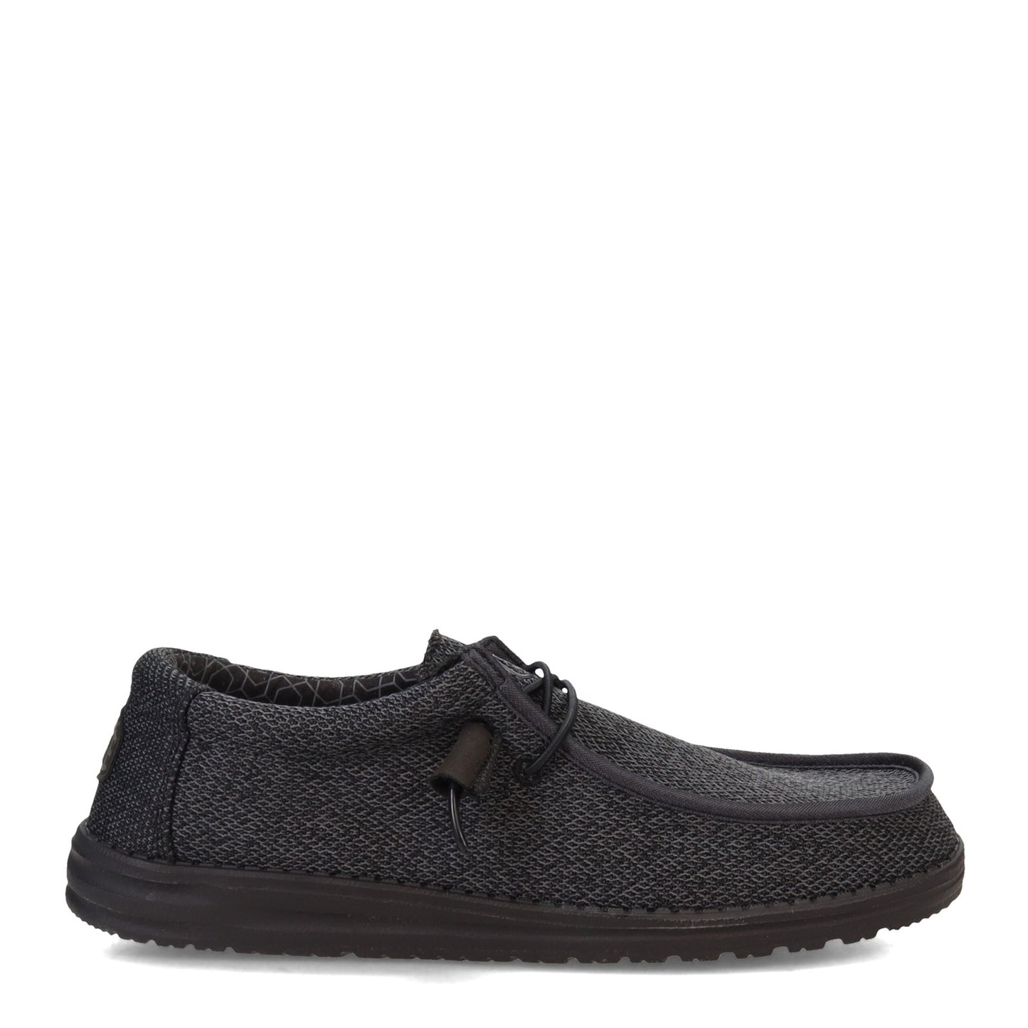 Peltz Shoes Men's Hey Dude Wally Sox Slip-On Micro Total Black 40019-0XJ