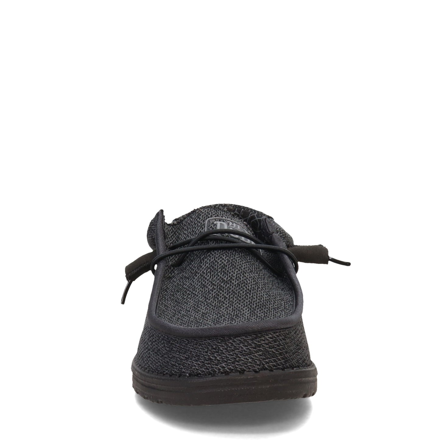 Peltz Shoes Men's Hey Dude Wally Sox Slip-On Micro Total Black 40019-0XJ
