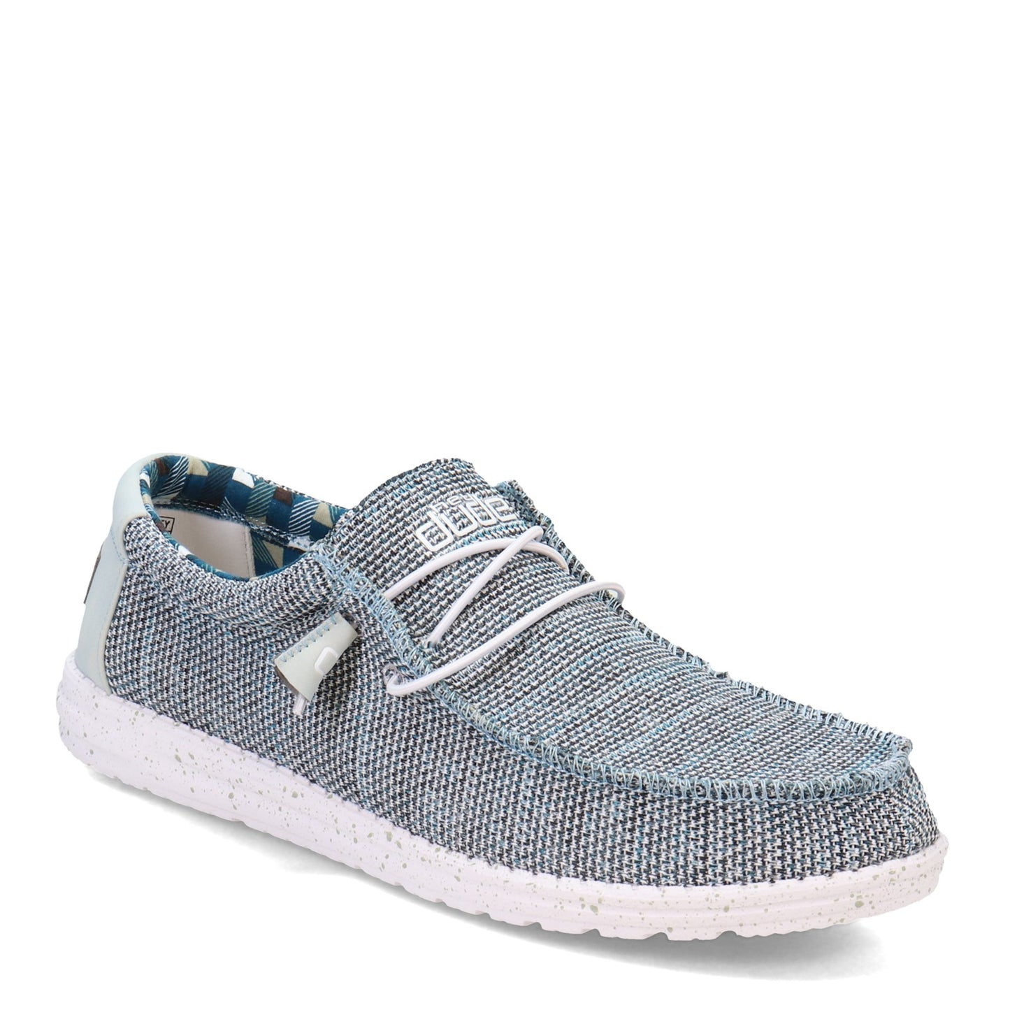 Peltz Shoes Men's Hey Dude Wally Sox Slip-On Ice Grey 40019-1HN