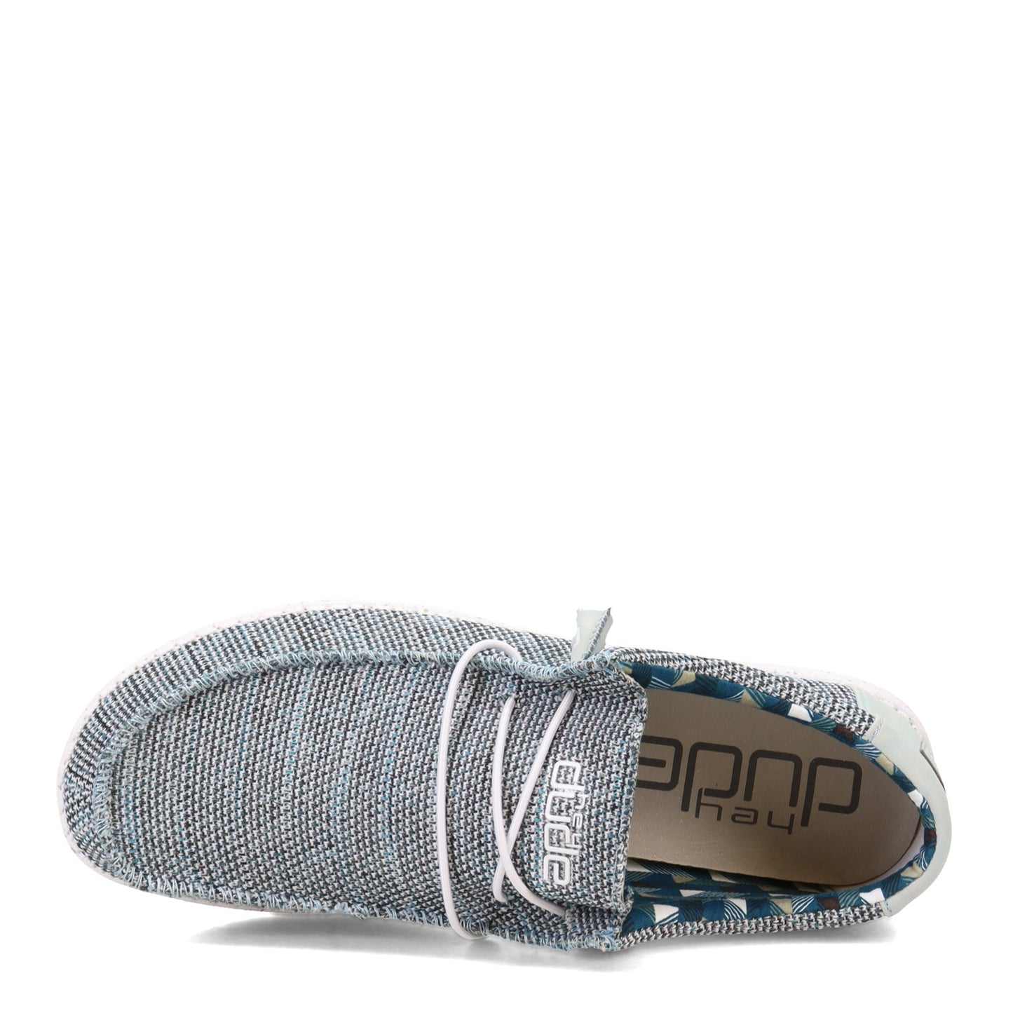 Peltz Shoes Men's Hey Dude Wally Sox Slip-On Ice Grey 40019-1HN