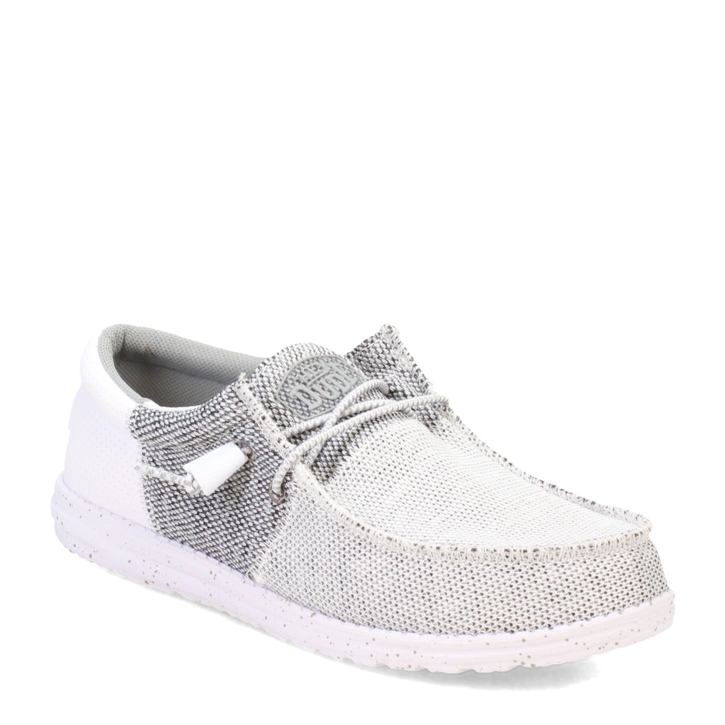 Peltz Shoes Men's Hey Dude Wally Tri Slip-On Stone White 40037-1KA