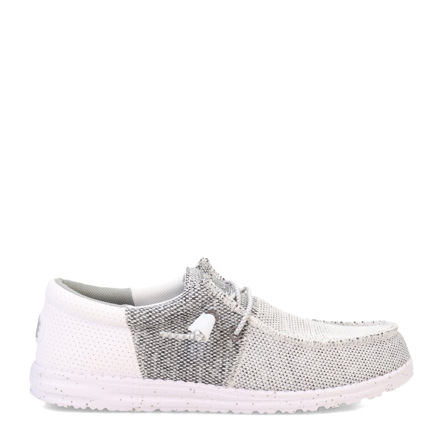 Peltz Shoes Men's Hey Dude Wally Tri Slip-On Stone White 40037-1KA